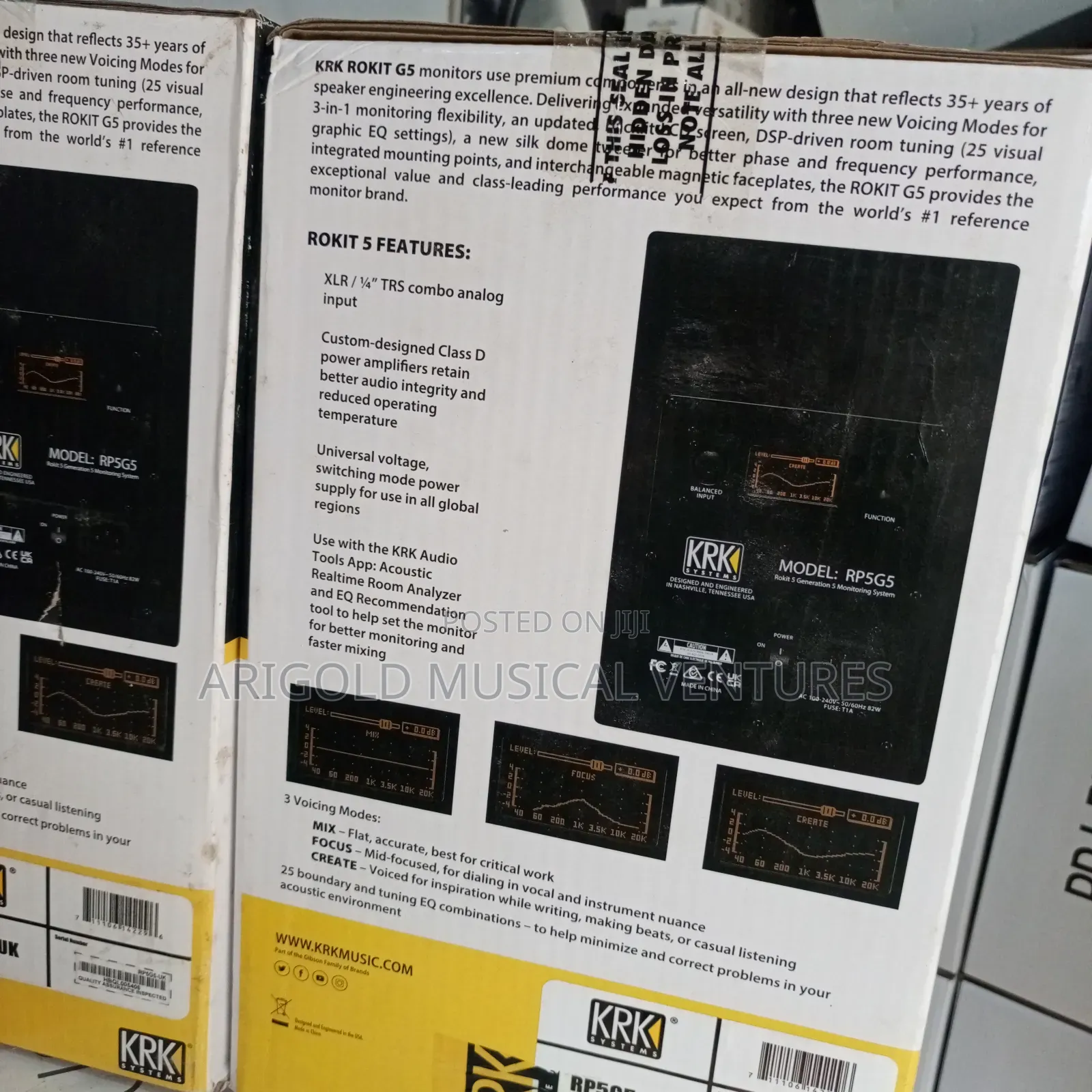 Professional Studio Monitor Rokit 5 5 Gen Black Big Name  