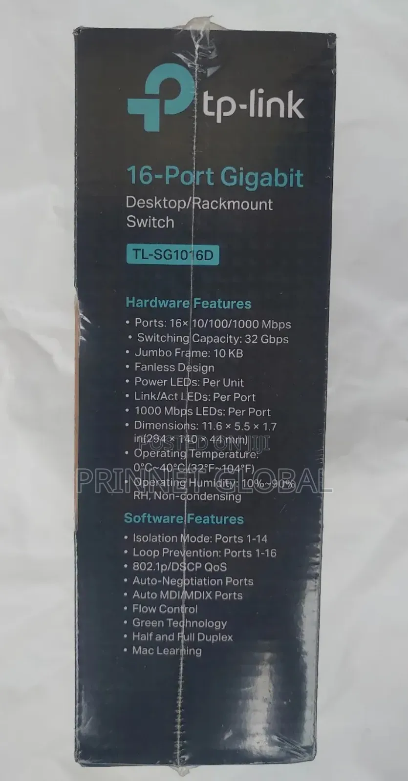 Tp-Link 16port Gigabit | Desktop Rackmount Switch Tl-Sg1016d