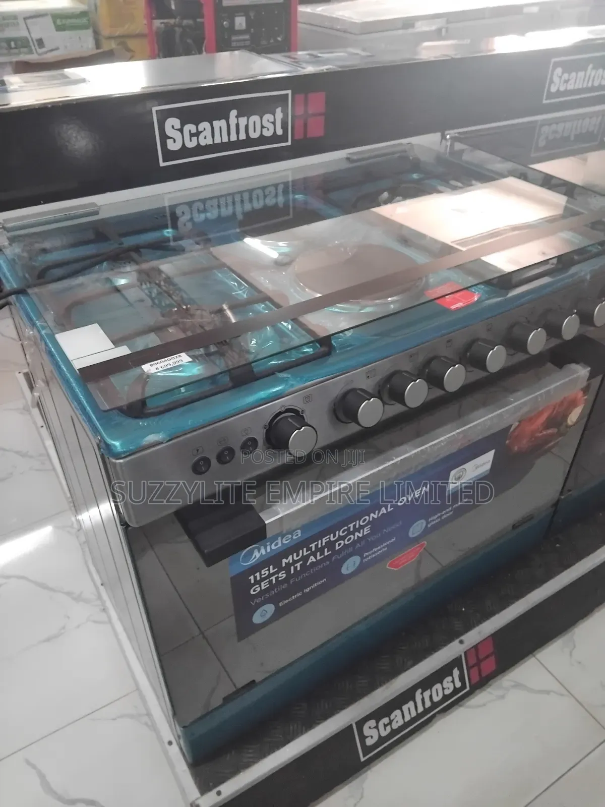 Midea 60 By 90 Standing Gas Cooker With Electric Hot Plate