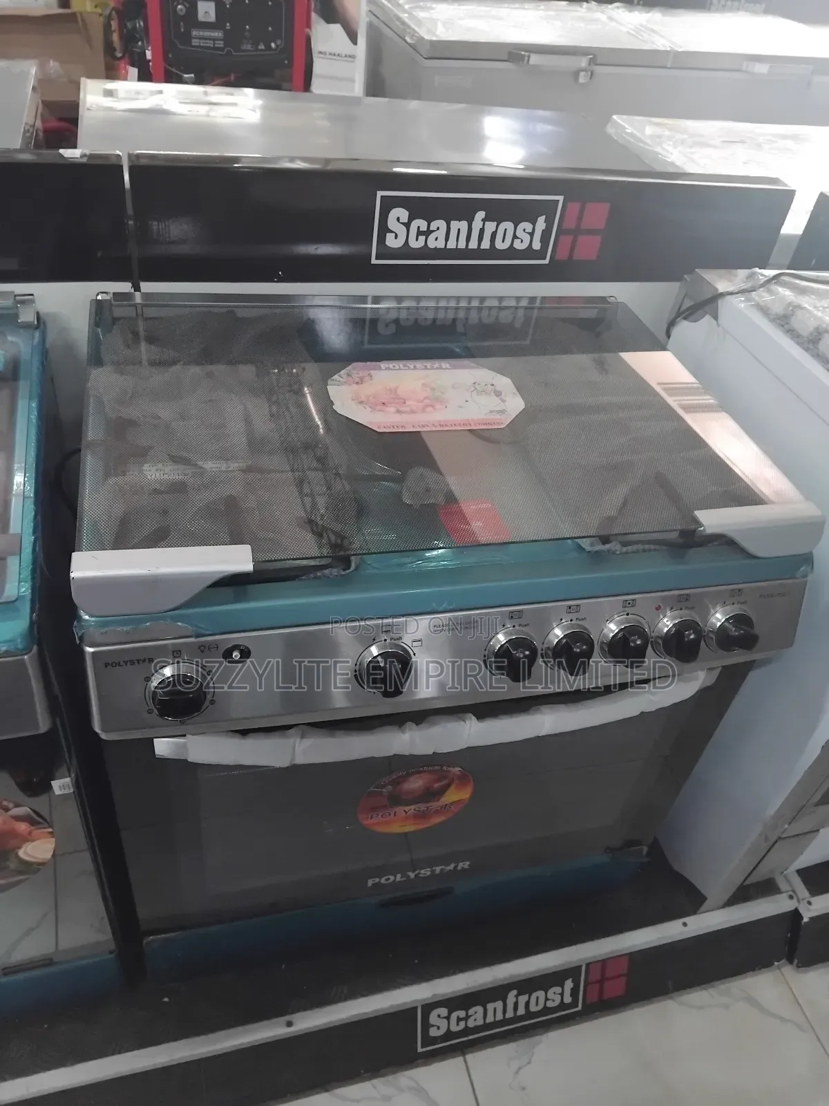 Polystar 60 By 90 Standing Gas Cooker 5 Burner With Grill And Oven