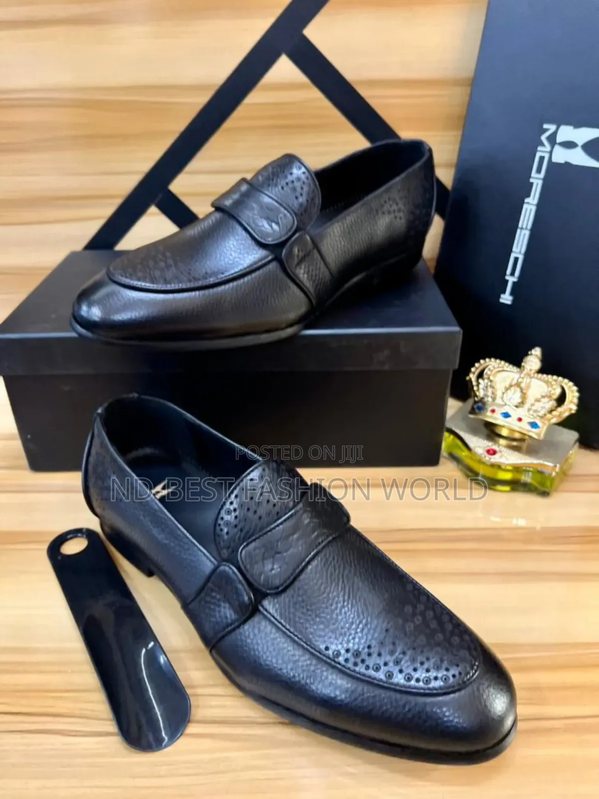 Blue Moreschi Leather Shoe