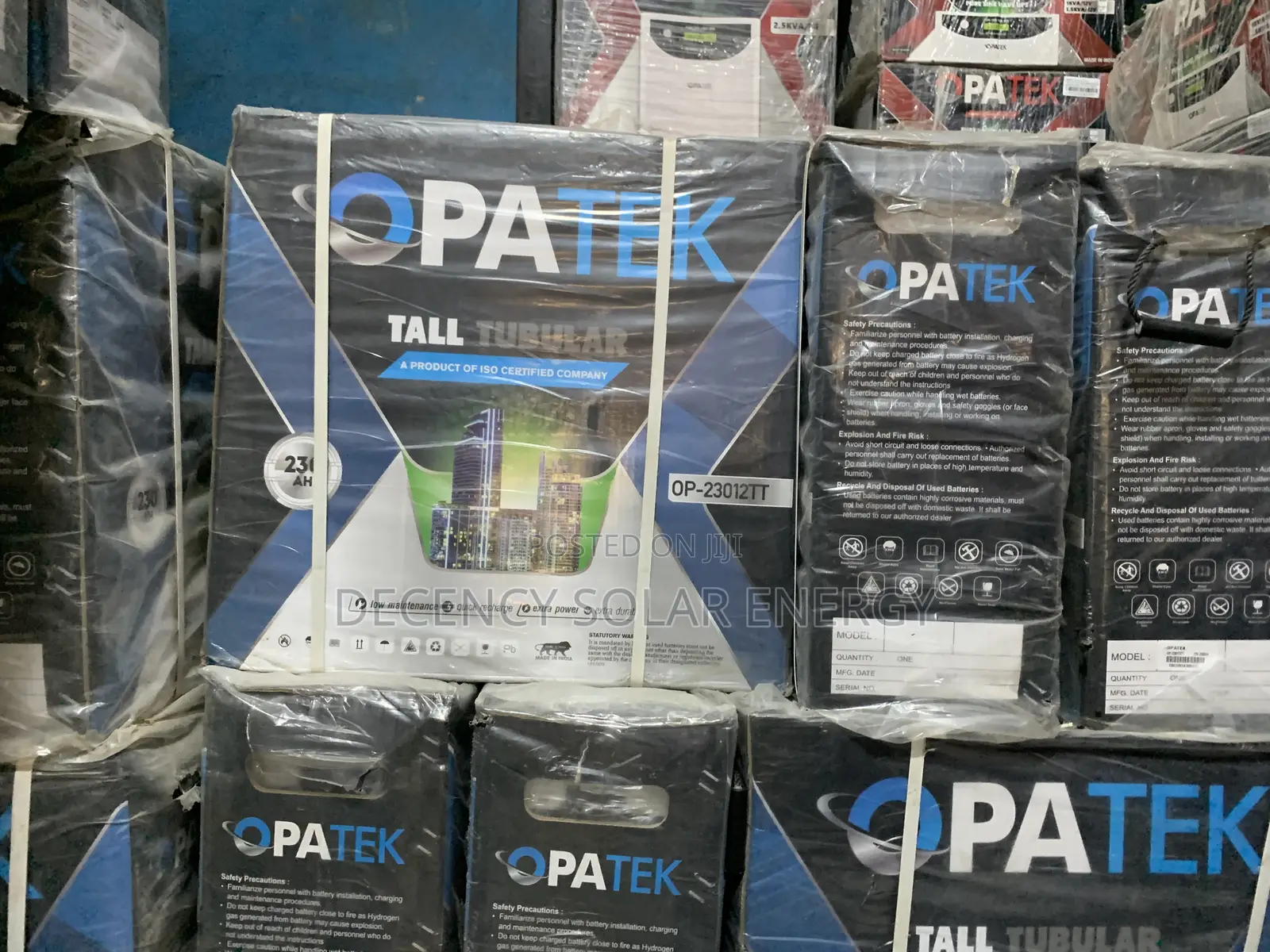 230a Opatek Tall Tubular Battery 