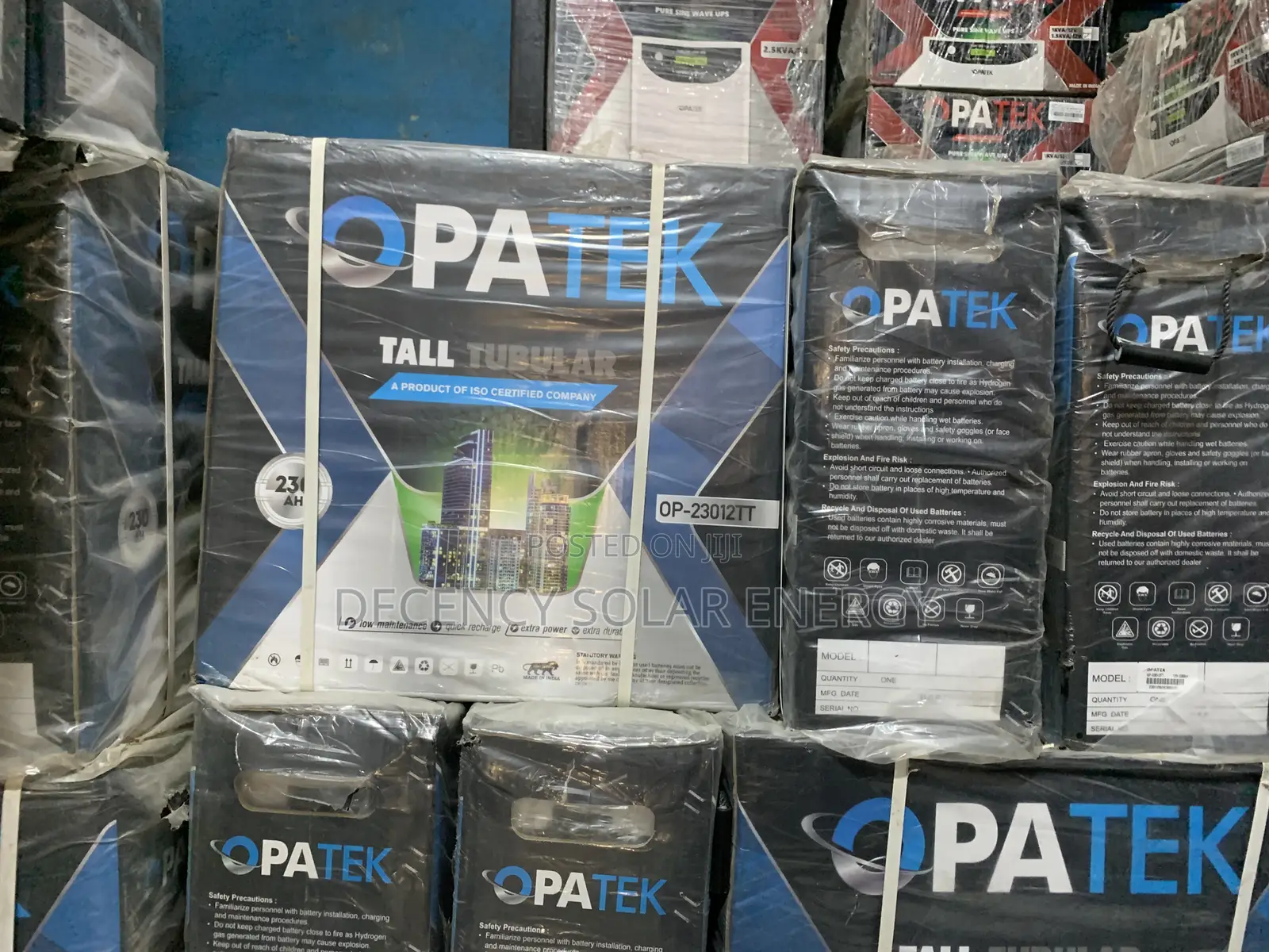 230a Opatek Tall Tubular Battery 