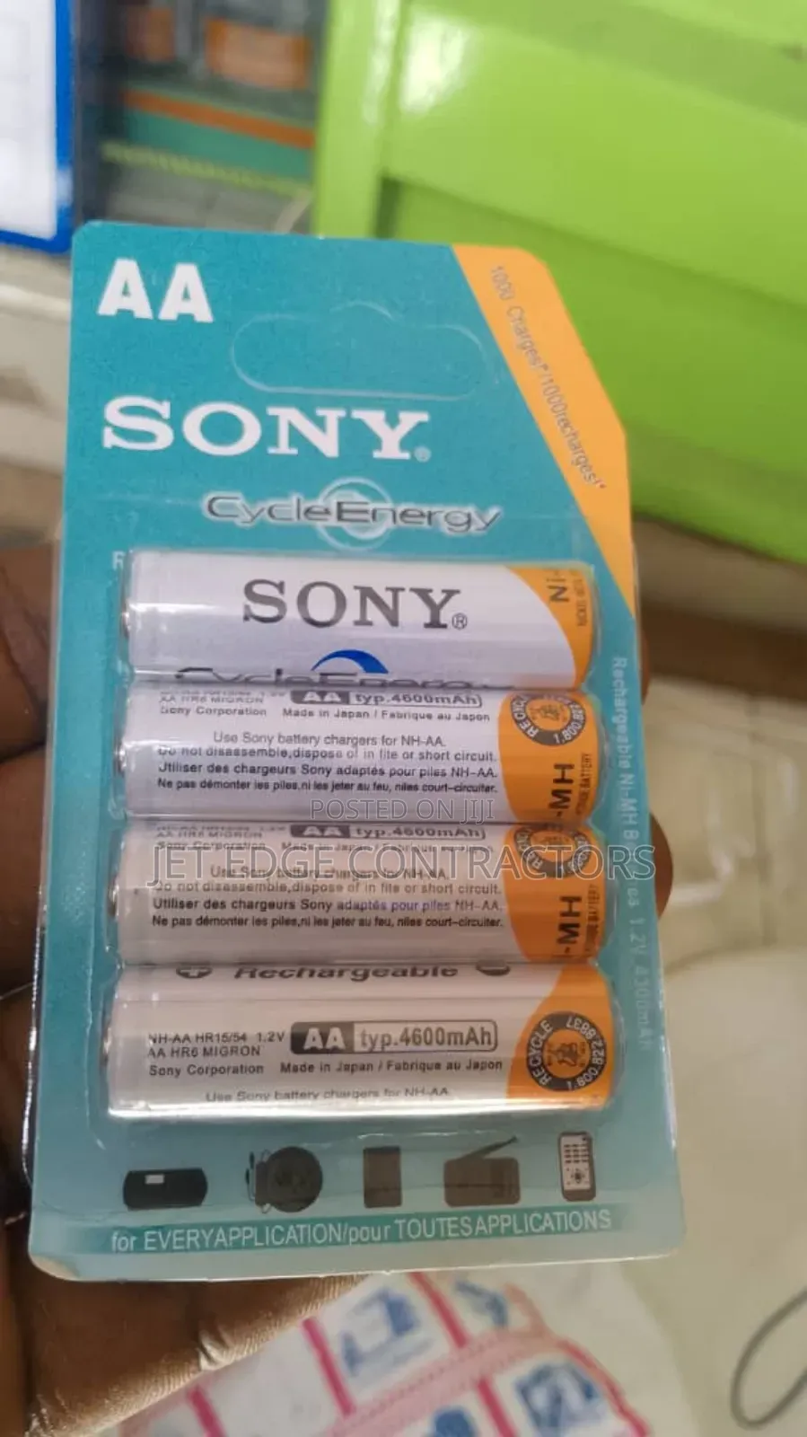 Aa Sony Rechargeable Battery