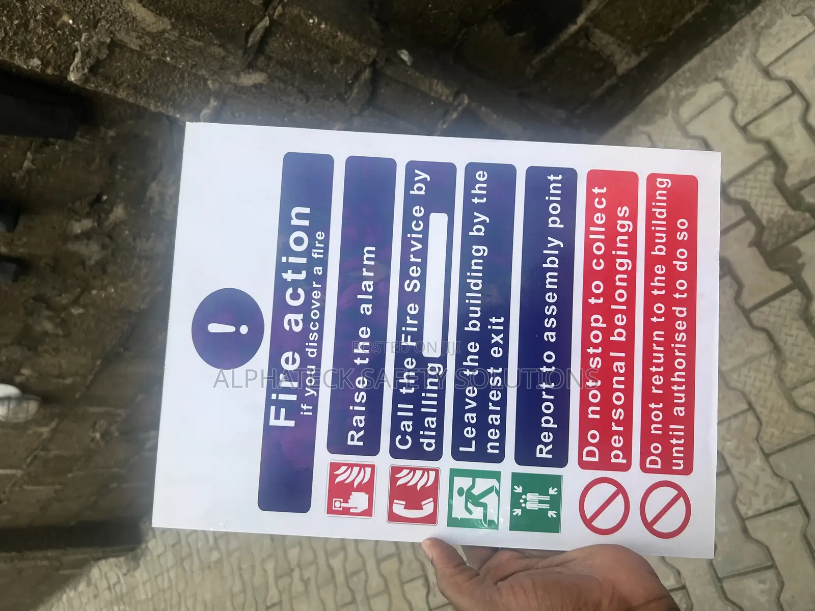 Fire Action Notice Signs