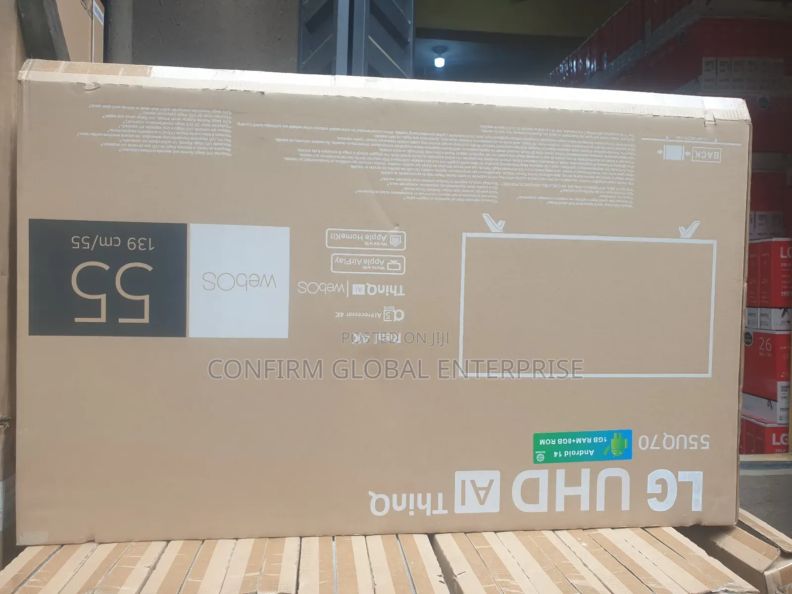 Lg 55" Frameless Smart Tv With Youtube and Netflix and Bluetooth