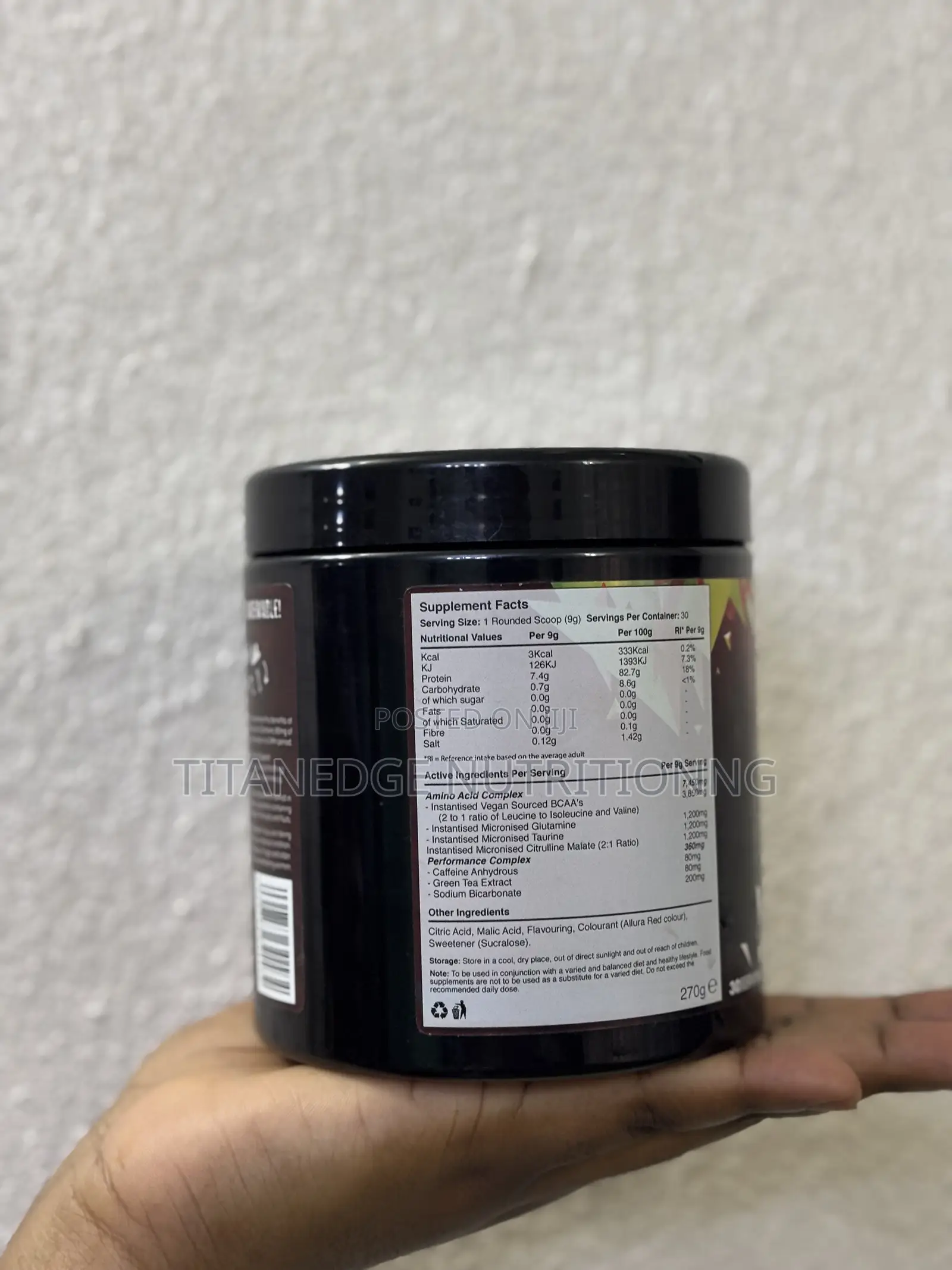 Warrior Aminos + Electrolyte Powder 360g - Amino Acid (Bcaa)
