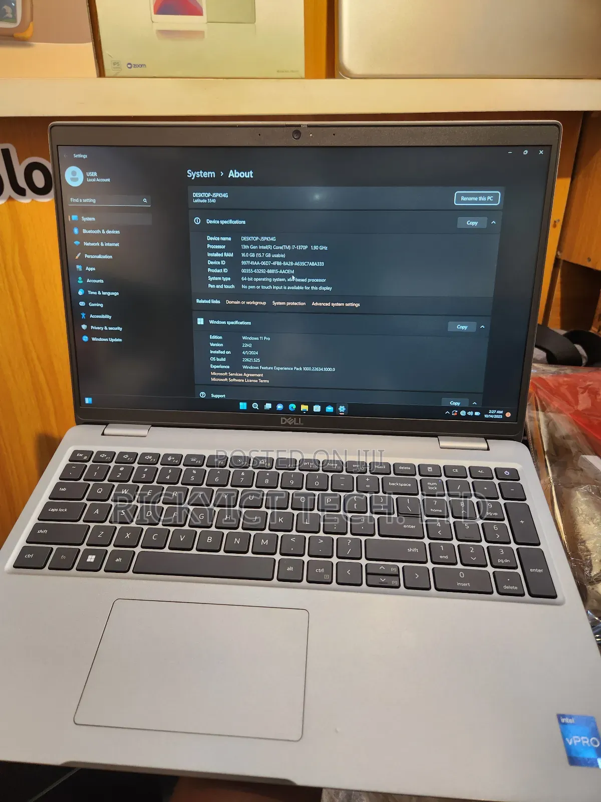 Laptop Dell Latitude 5540 16GB Intel Core I7 SSD 512GB