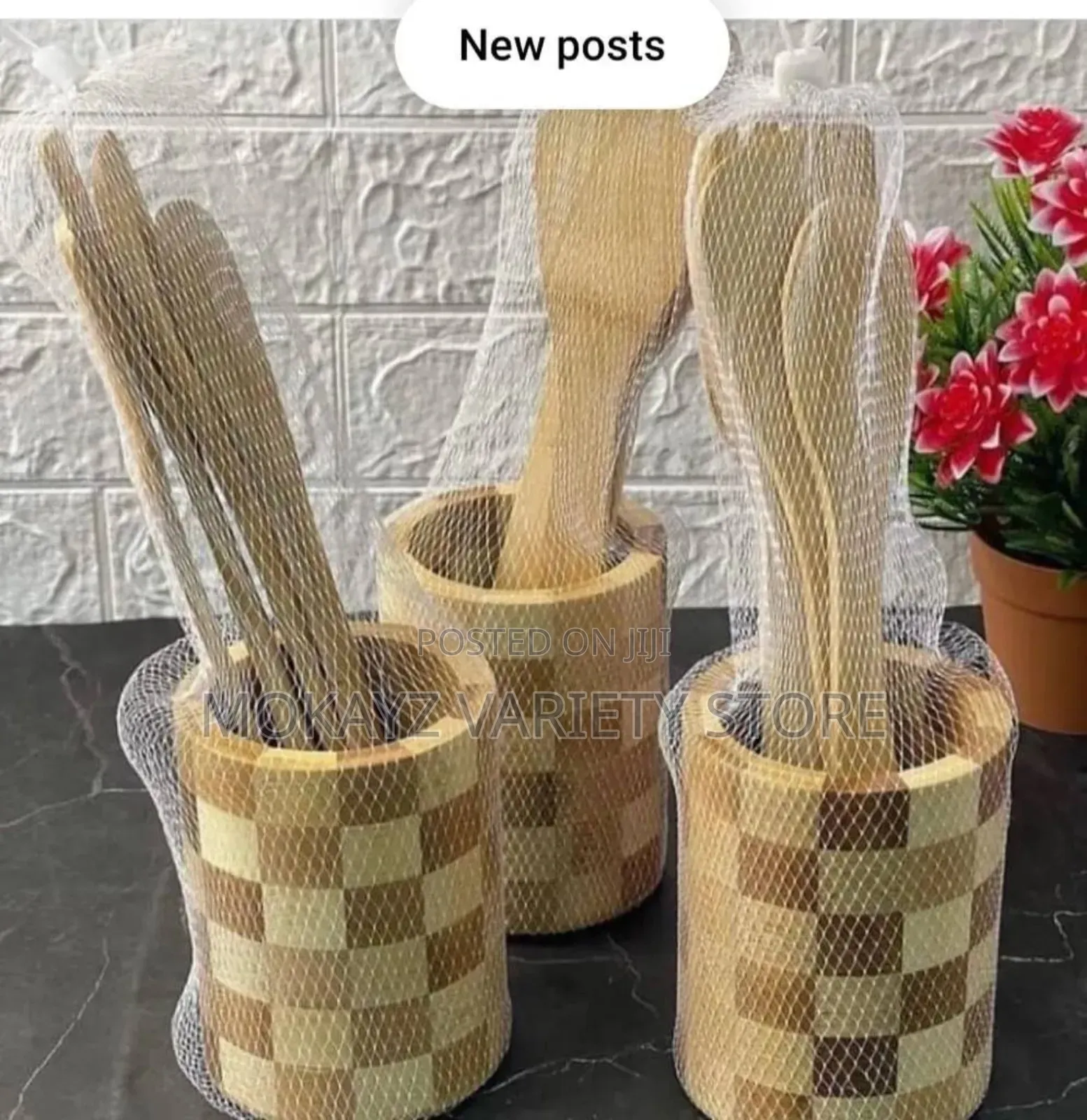 Biggest Sized Wooden Kitchen 5pcs Cooking Spoon Set /Souvenir/Bulk