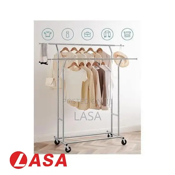 Dual Rail Heavy Duty Clothes Rack