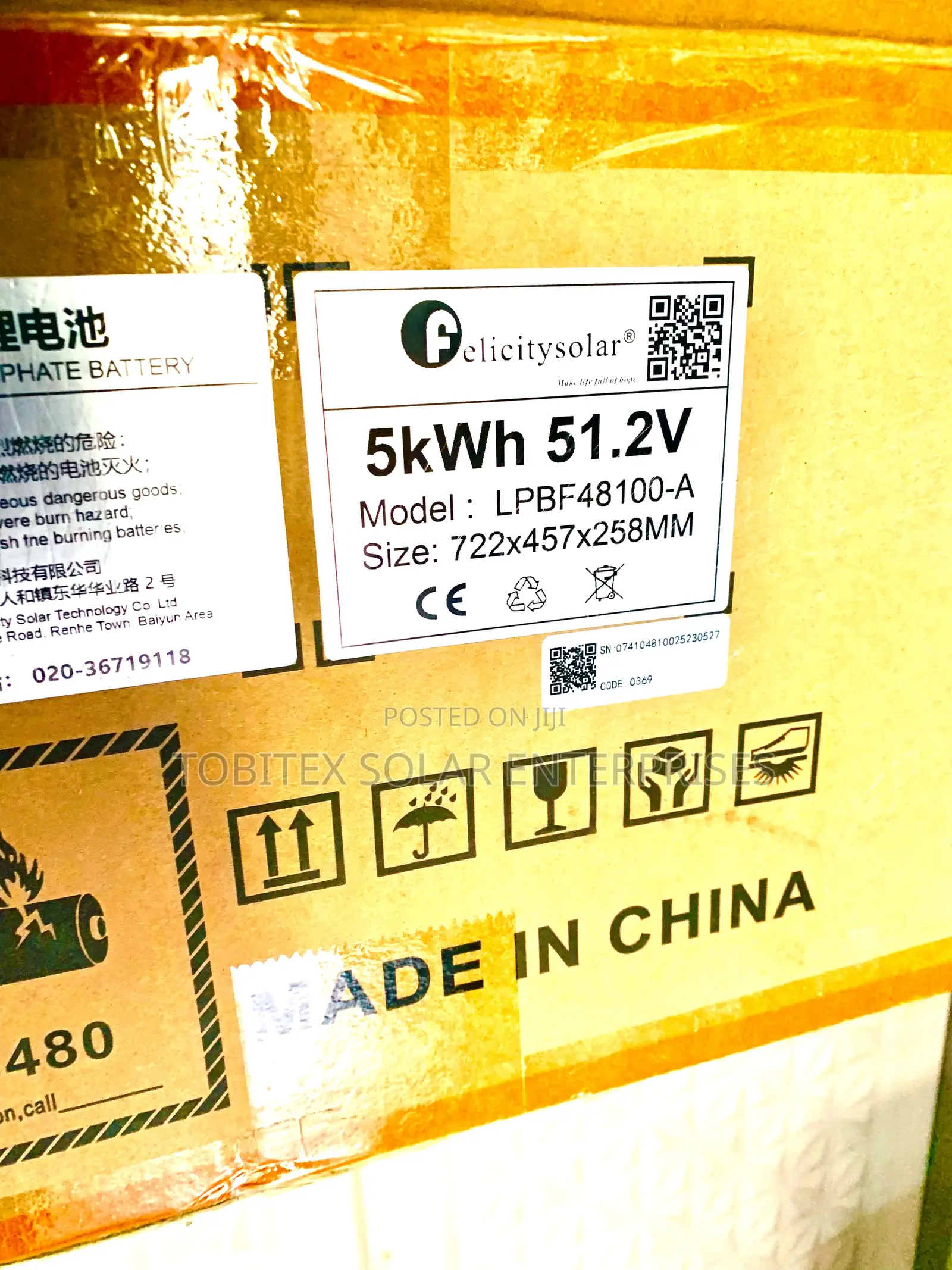 5kwh Felicity Lithium Ion Battery 24v