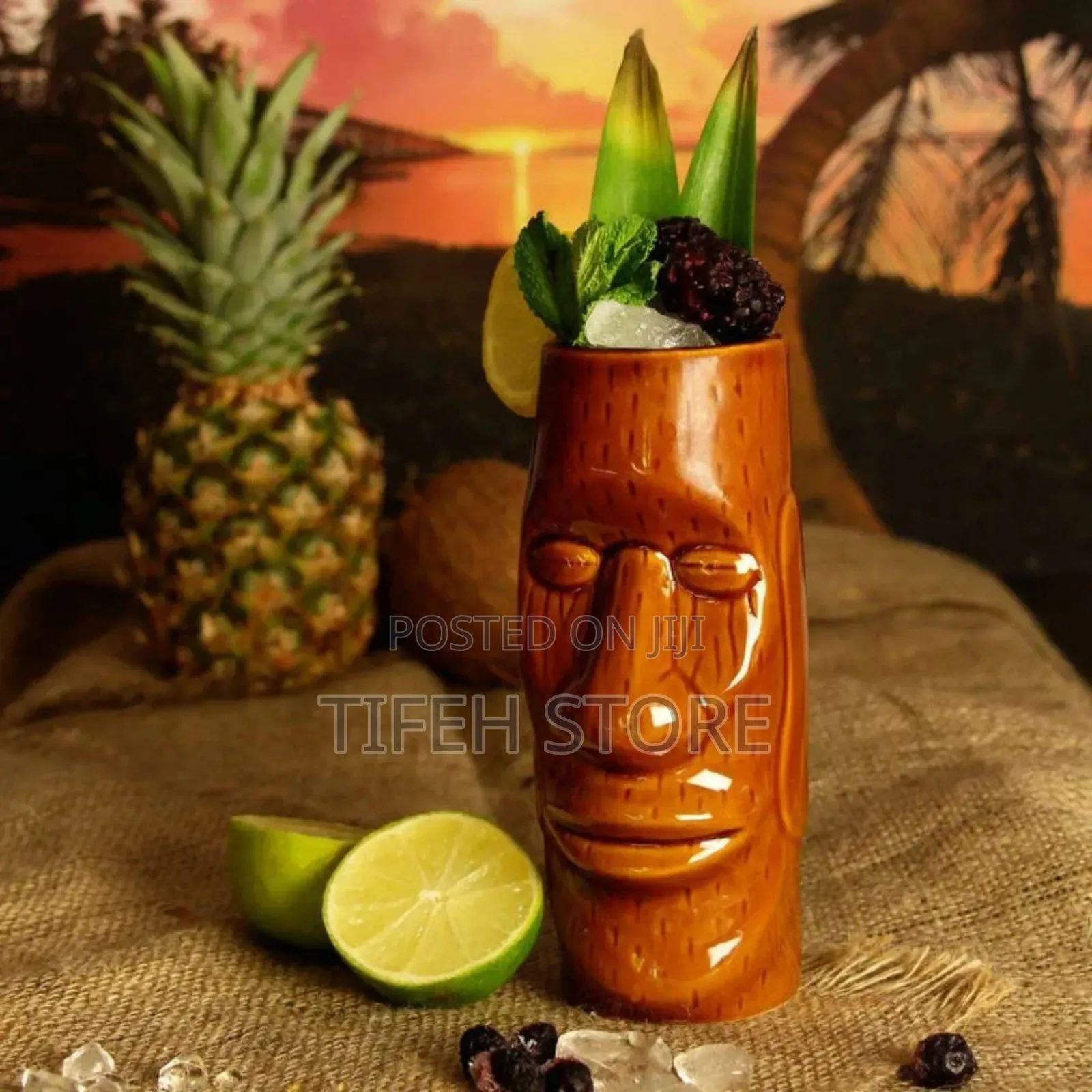 Ceramic Tiki Mug