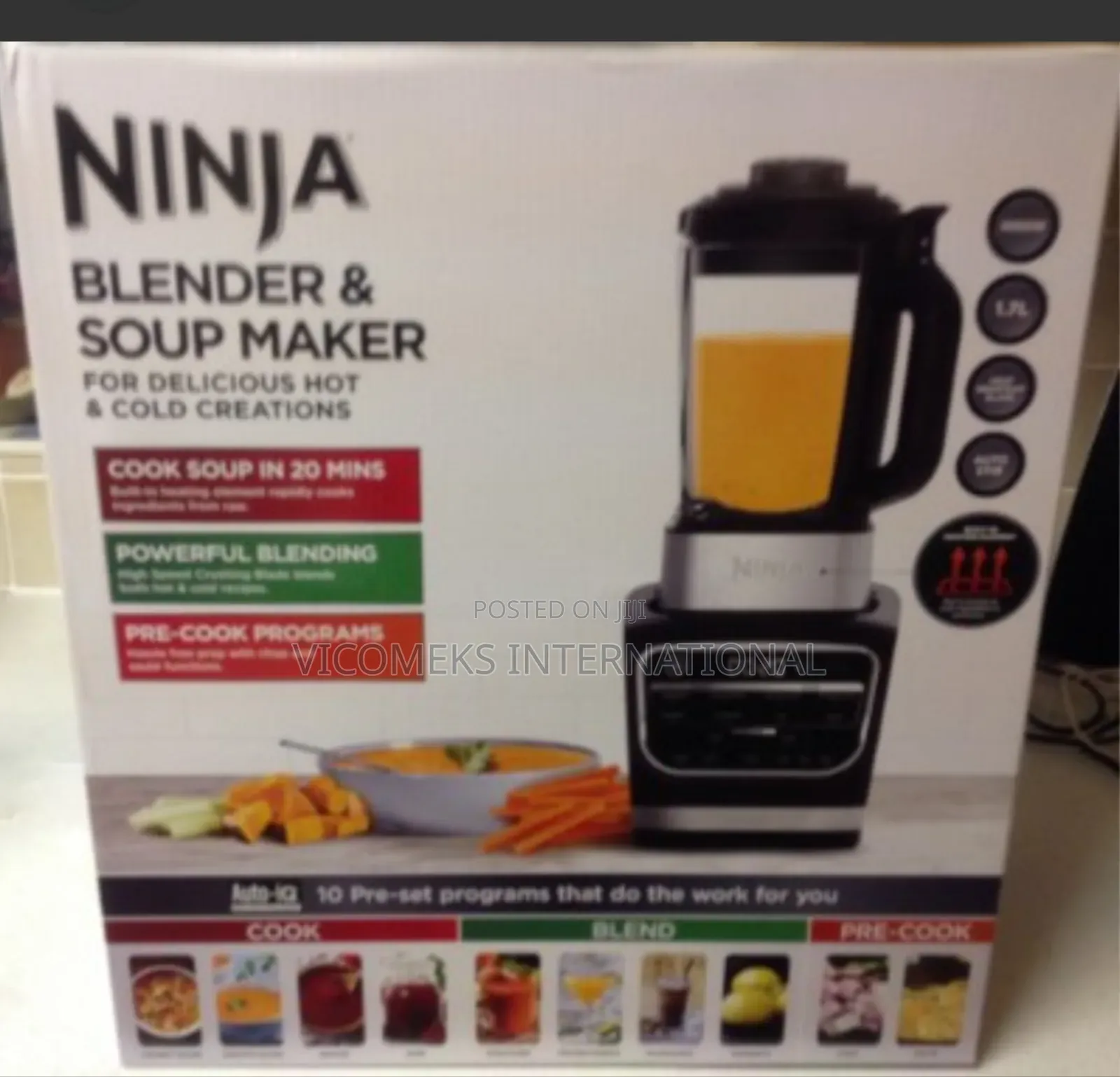 Nutri Ninja Foodi Blender Soup Maker Hot Cold Hb150anz