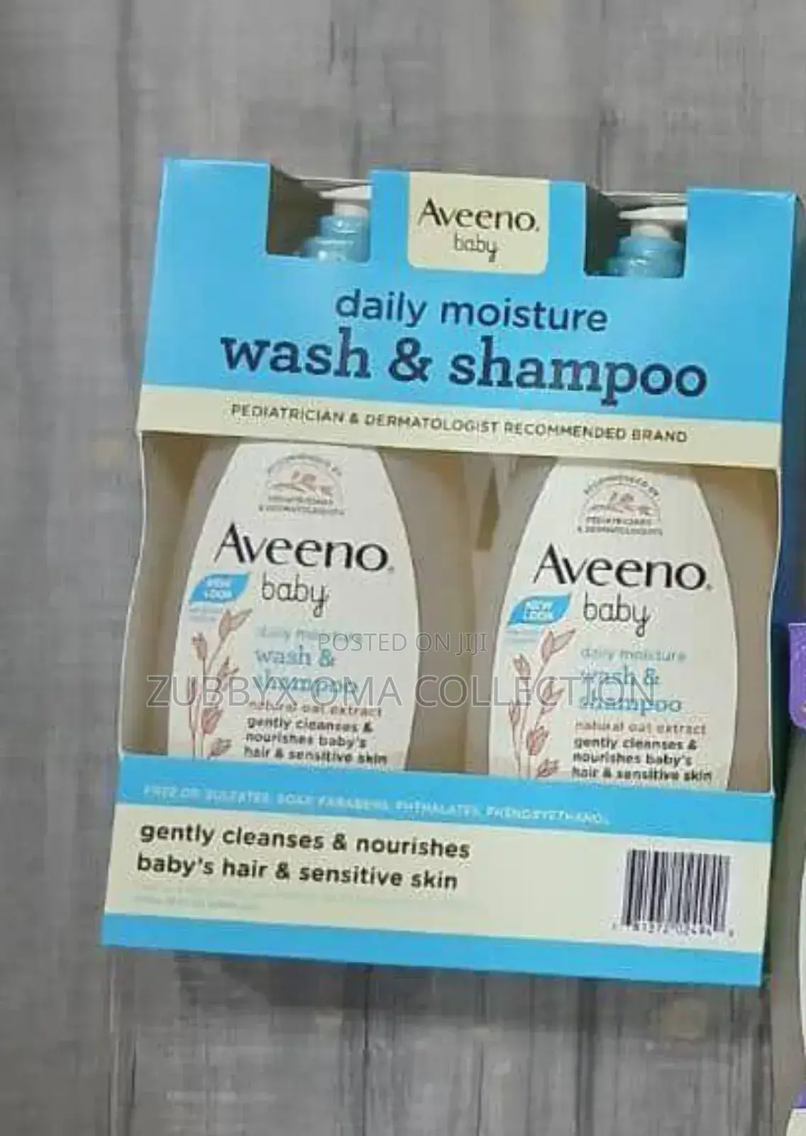 Aveeno Baby Daily Moisture Wash Shampoo Pack 18 Fl. Oz.2pcs