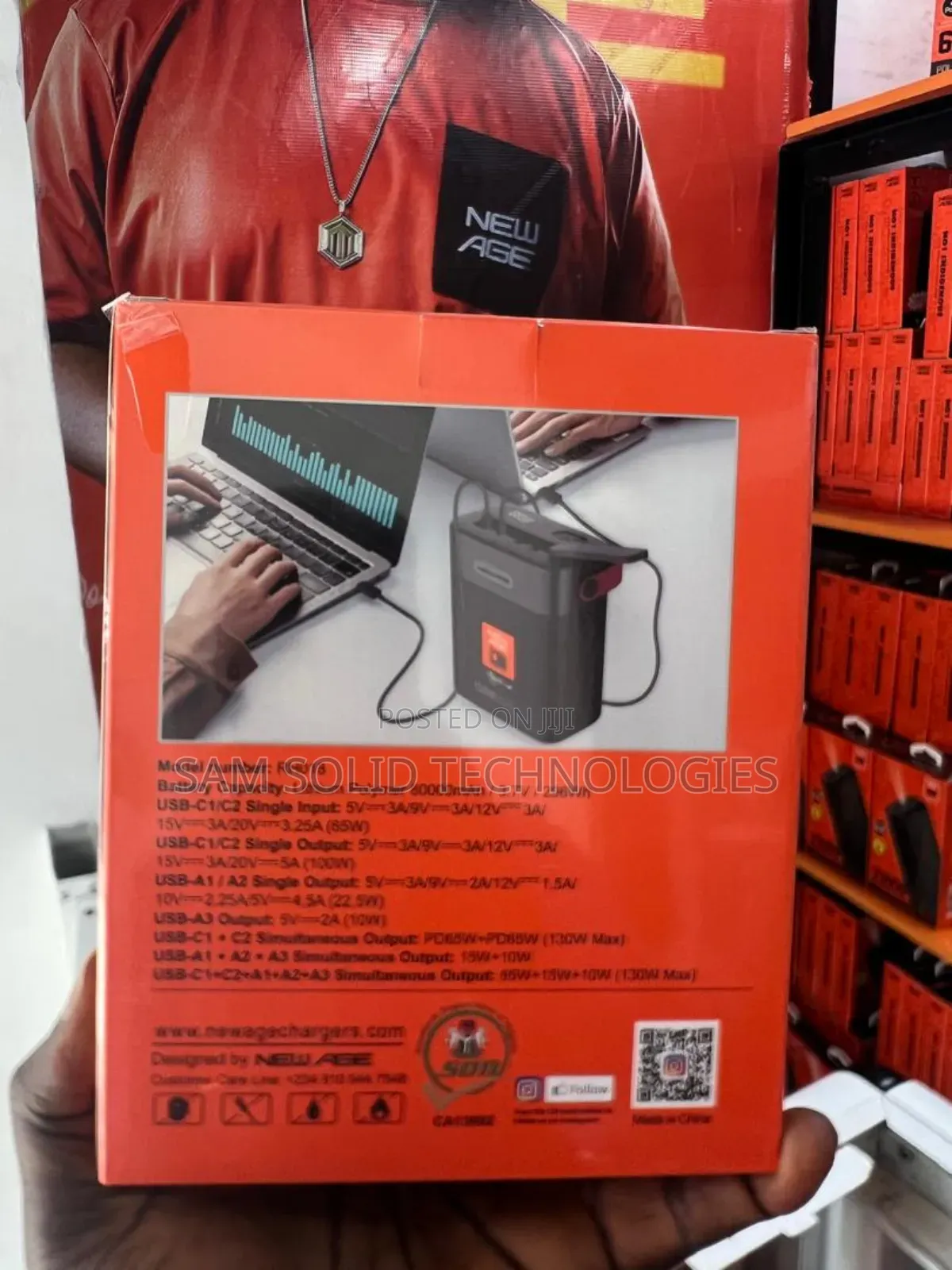 Newage 80000mah Laptop Power Bank 130w