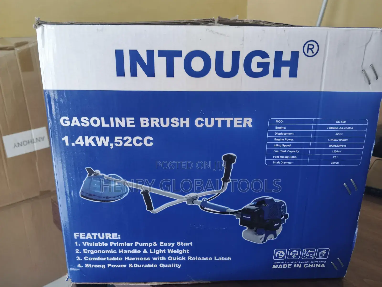 1.4kw,52cc Gasoline Brush Cutter