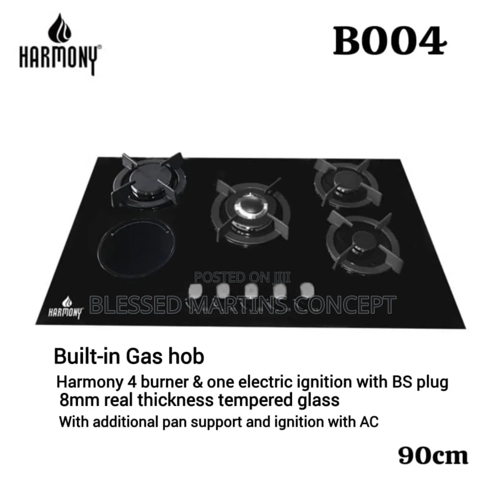 90cm 4 Burner and 1 Hotplate (Ignition)
