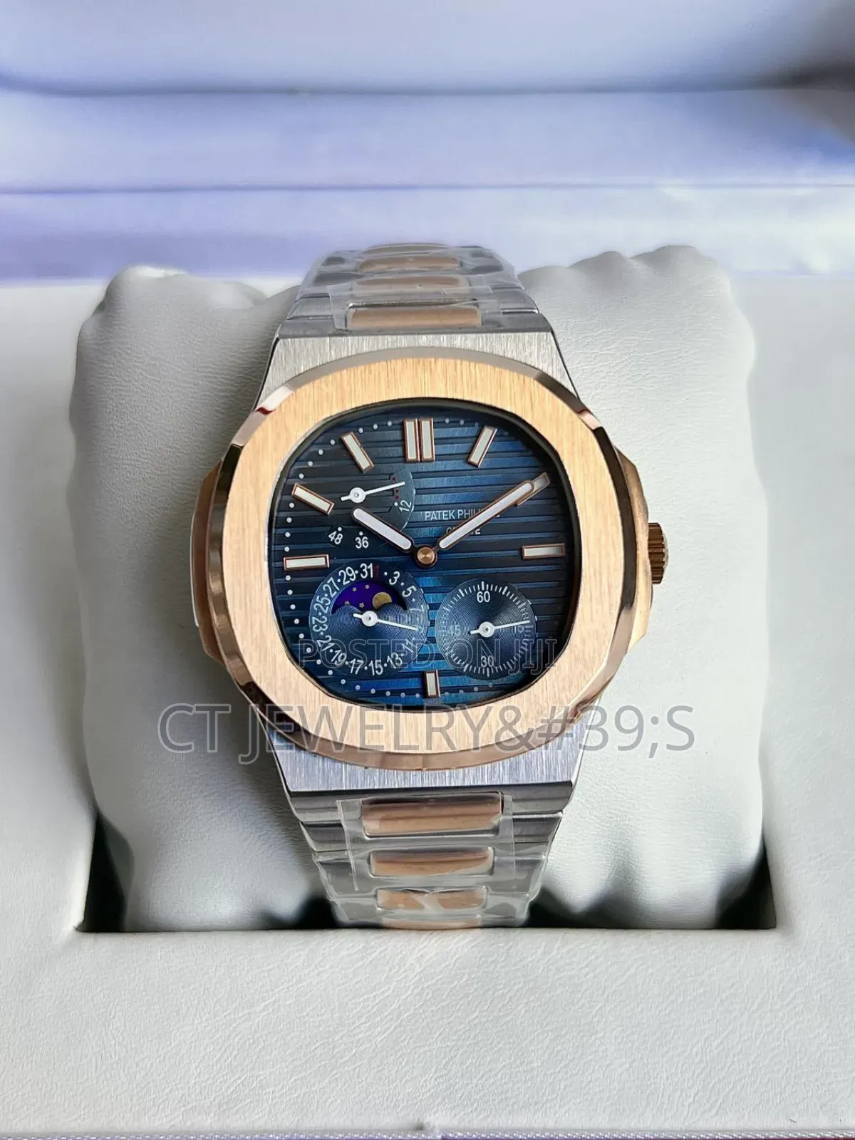 Patek P Nautilus 5712 Blue Dial Moon Phase Two Tone