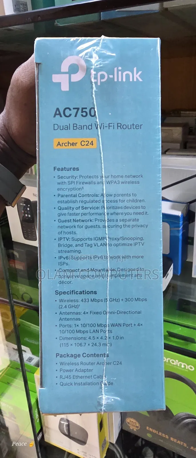 Tp-Link Ac750 Dual Band Wi-Fi Archer C24