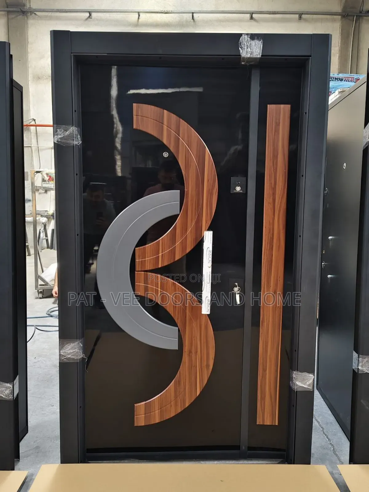 Imported 4ft by 7 Luxury Entrance Grey Door