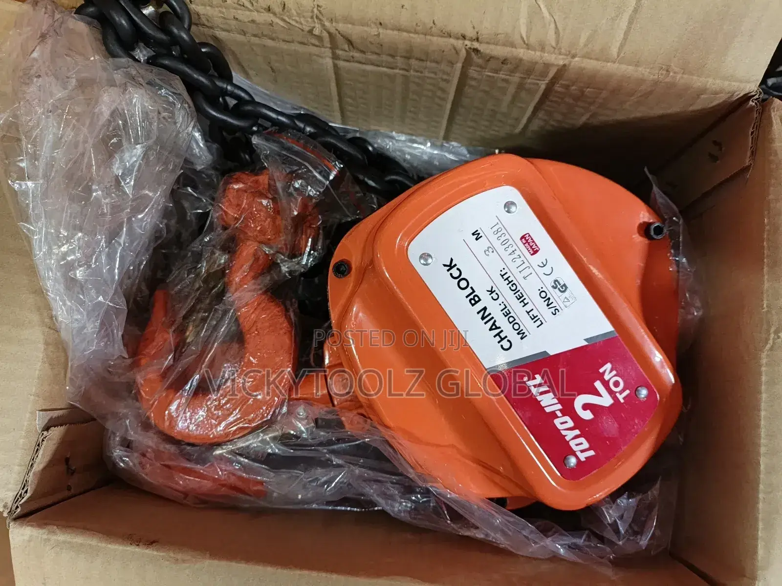 Toyo Int'l Chain Block 2ton X 3meters