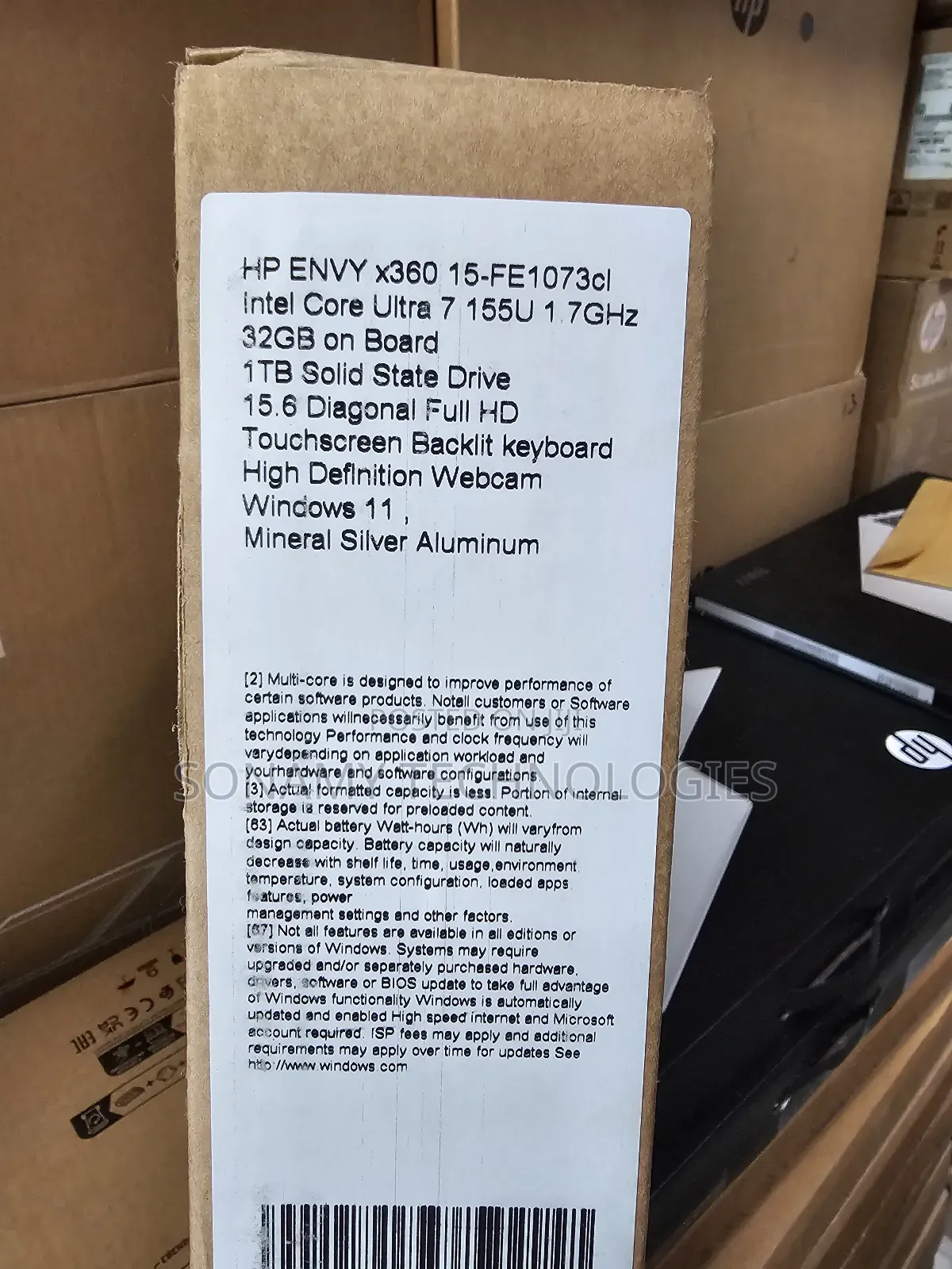 New Laptop HP Envy X360 15-Cp0013nr 32GB Intel Core I7 SSD 1T