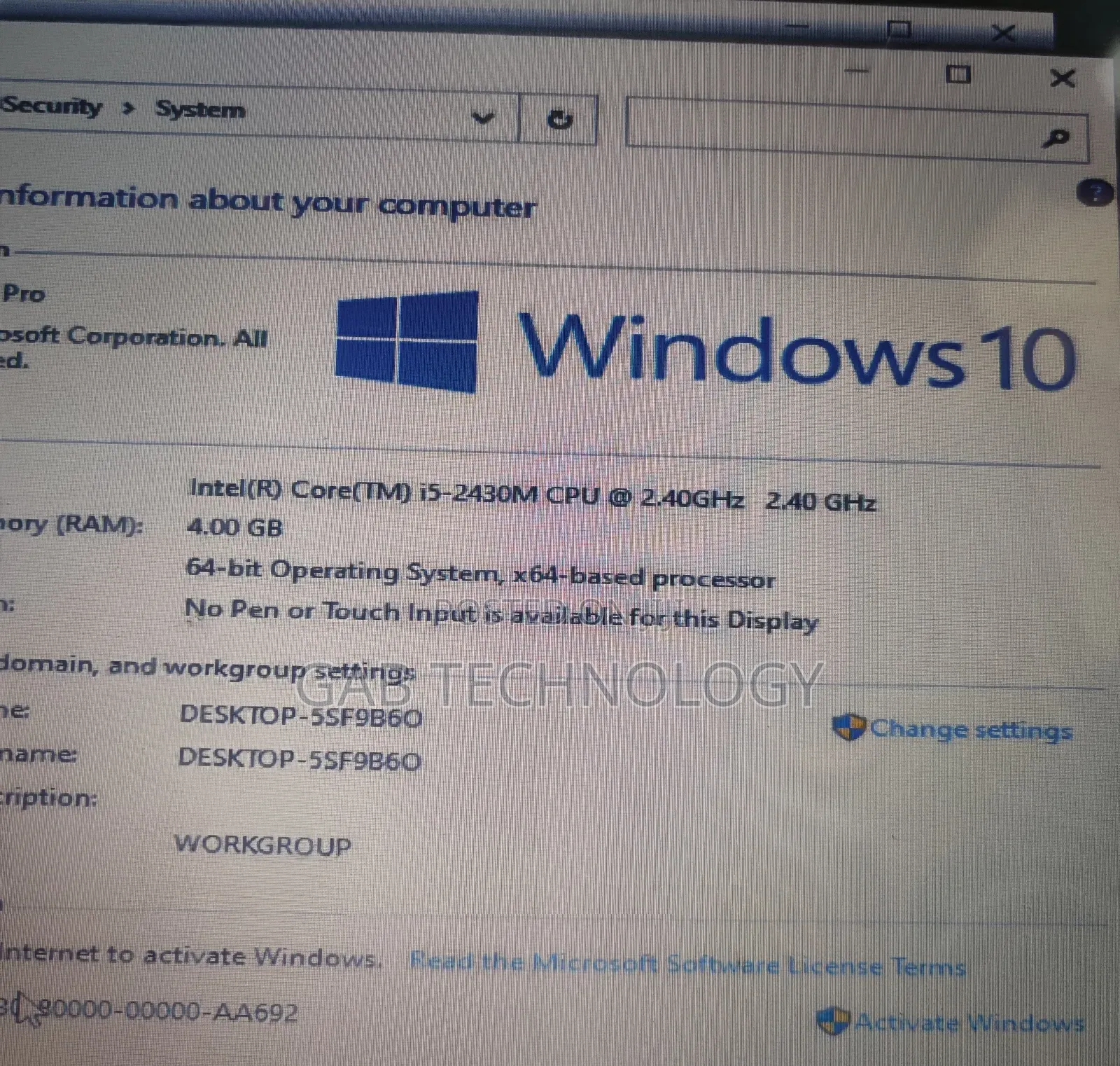 Laptop HP Pavilion G7 4GB Intel Core I5 HDD 500GB