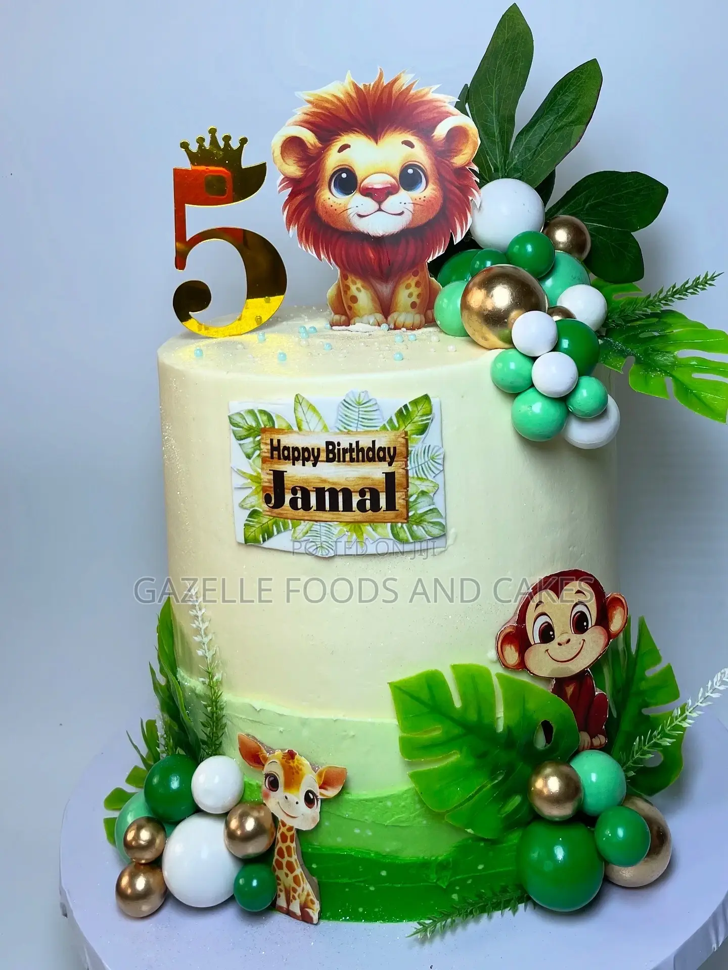 9inch Lion Themed Cake With Four Layers of Flavored Cake