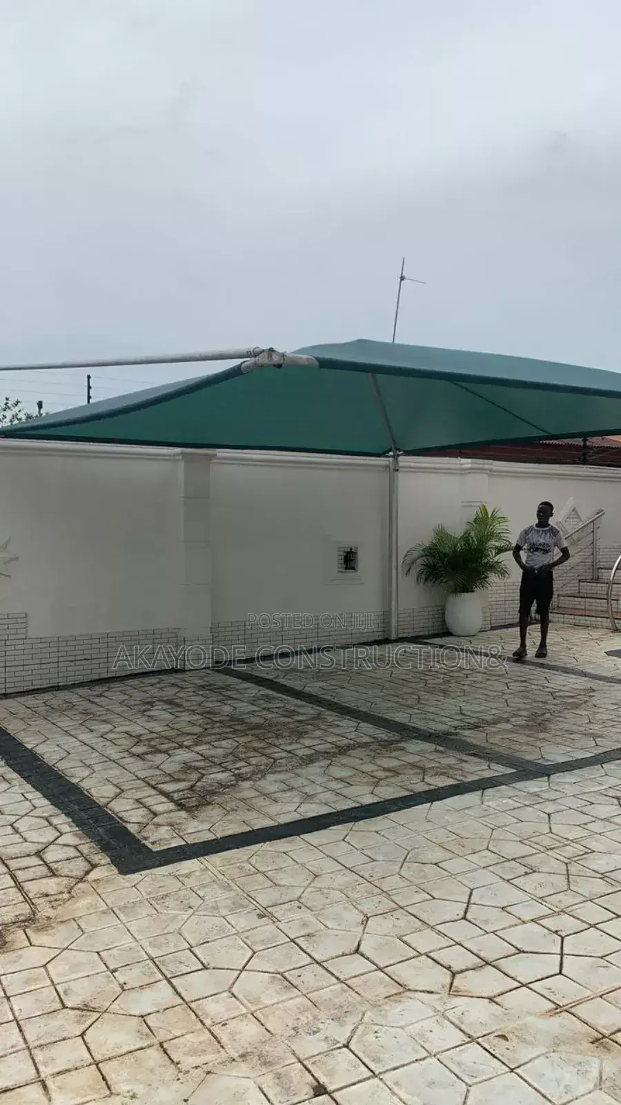 Green Double Carport