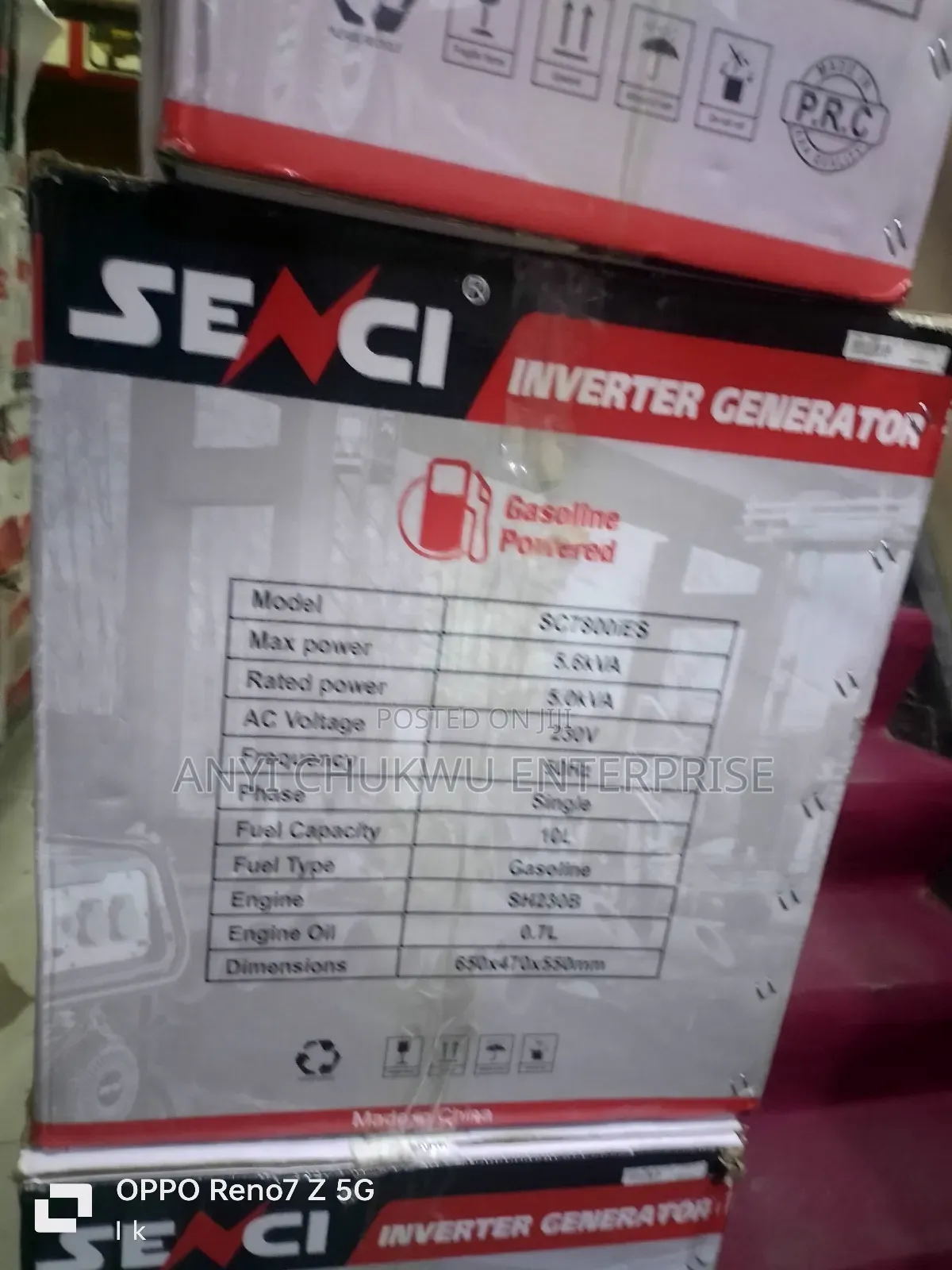 Brand New Sensi Invater Generator Sc7800ies 6.5kva