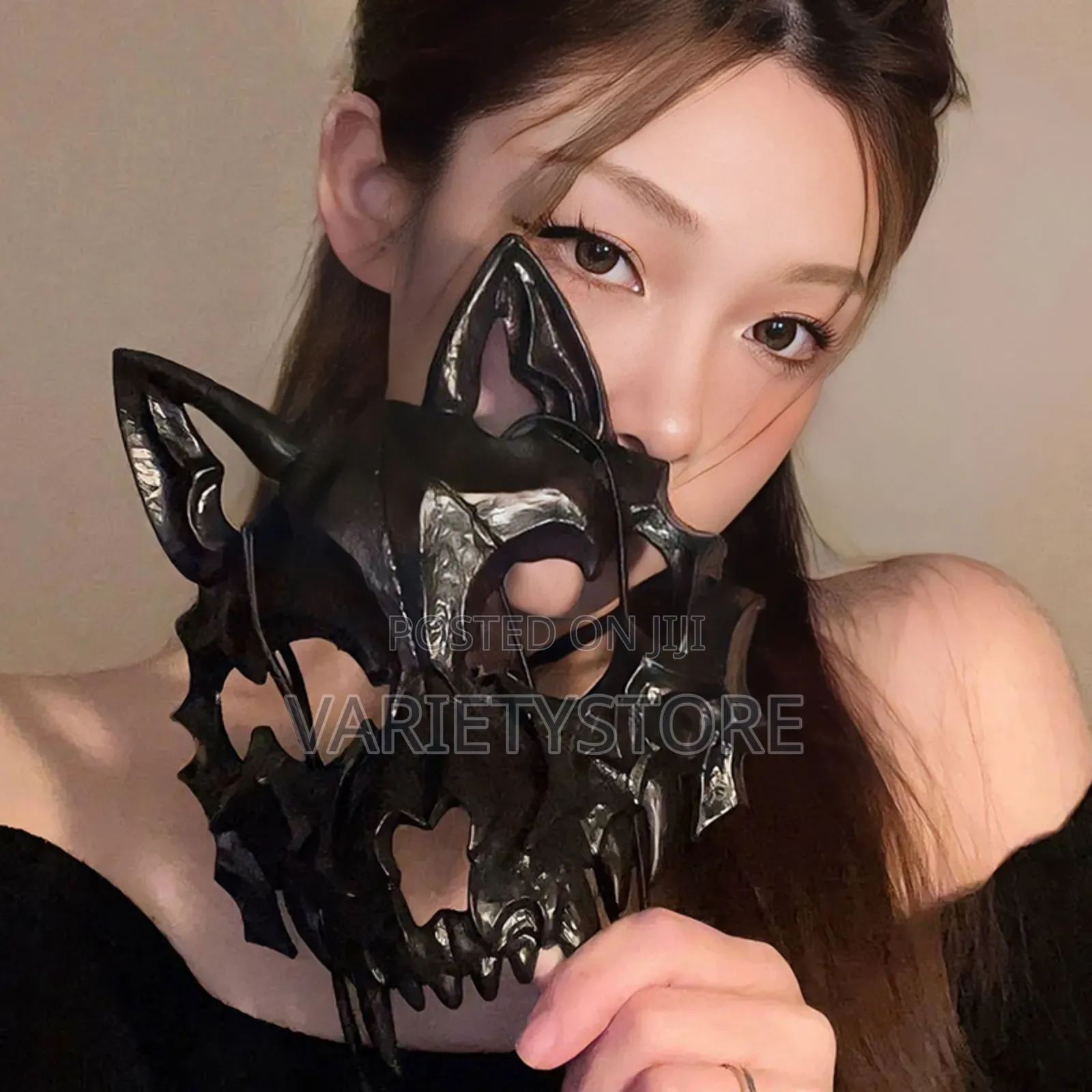 Animal Skeleton Halloween Prop Half Mask