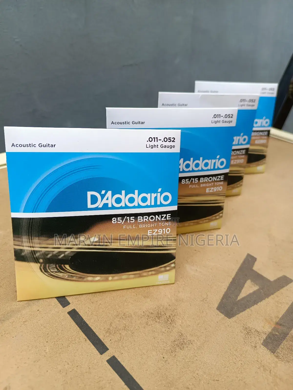 4 Sets Daddario Acoustic Guitar Strings Ez910