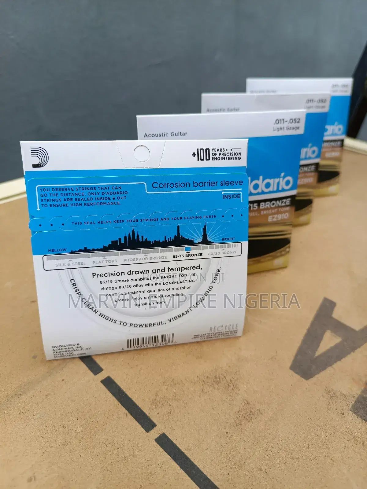 4 Sets Daddario Acoustic Guitar Strings Ez910