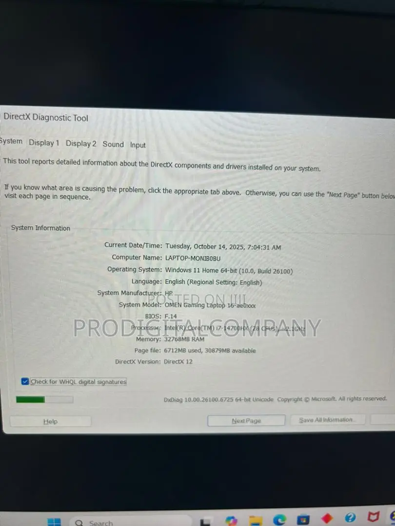 Laptop HP Omen 16 32GB Intel Core i7 SSD 1T