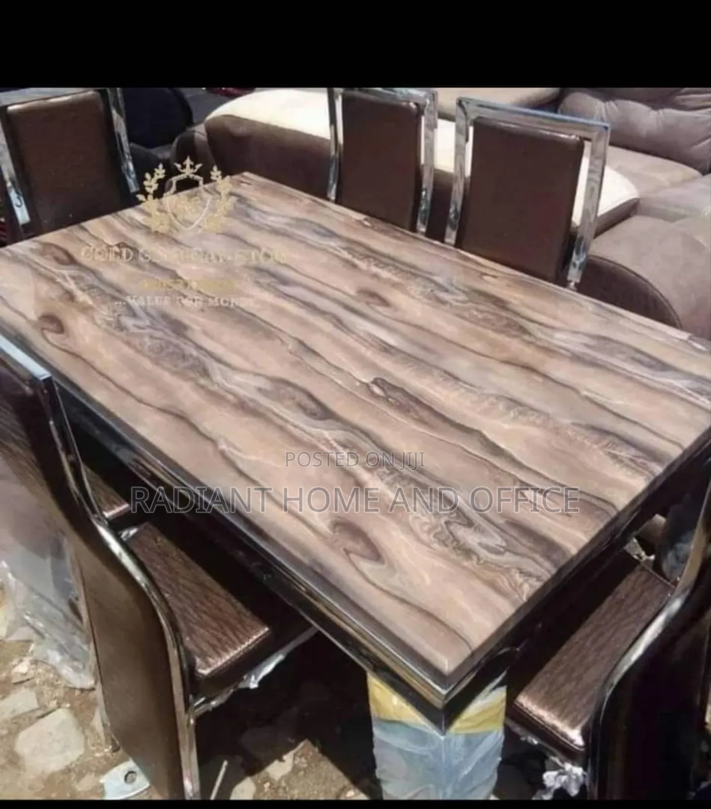 Animal Leg Marble Dinning By 6seaters