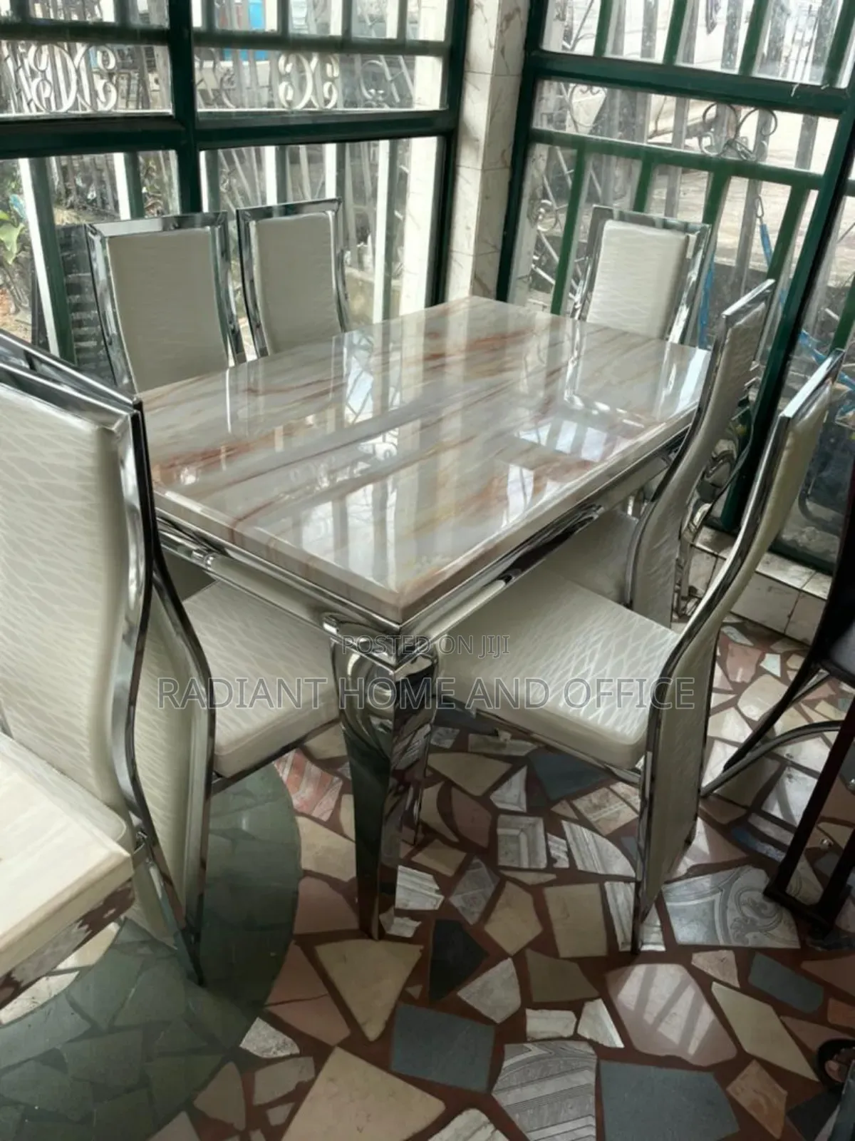 Animal Leg Marble Dinning By 6seaters