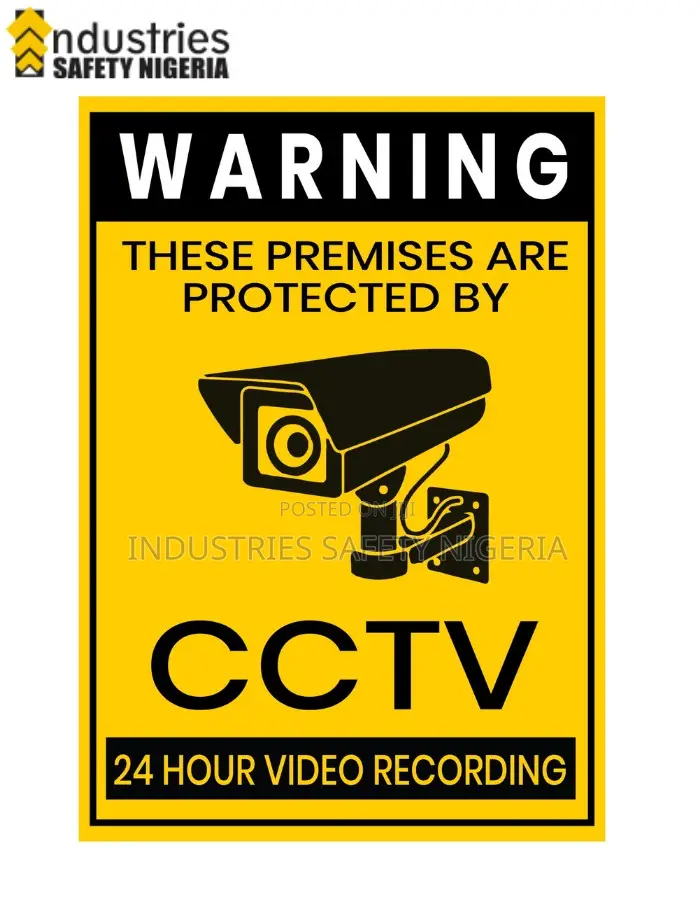 Warning Cctv 24 Hours Surveillance Security – Signage