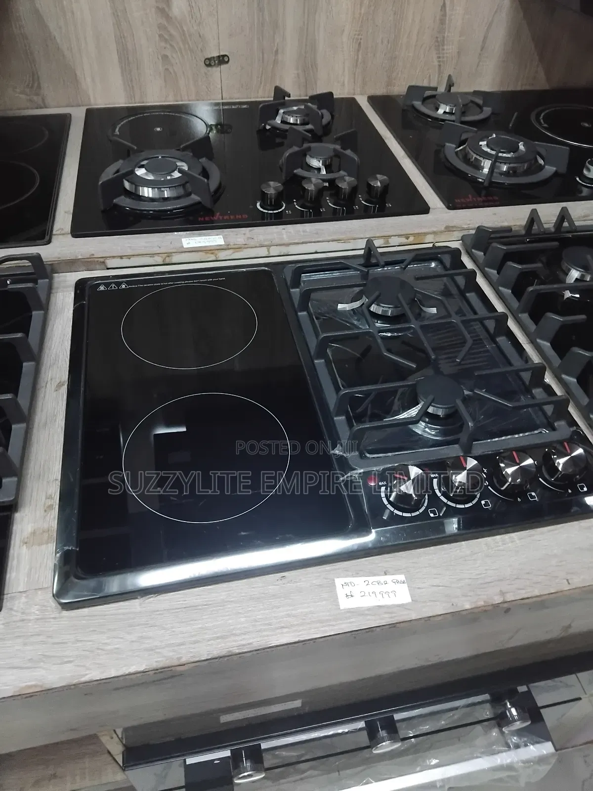 Newtrend 50 By 50 Inbuilt Cooker 2gas 2 Electric Cooker