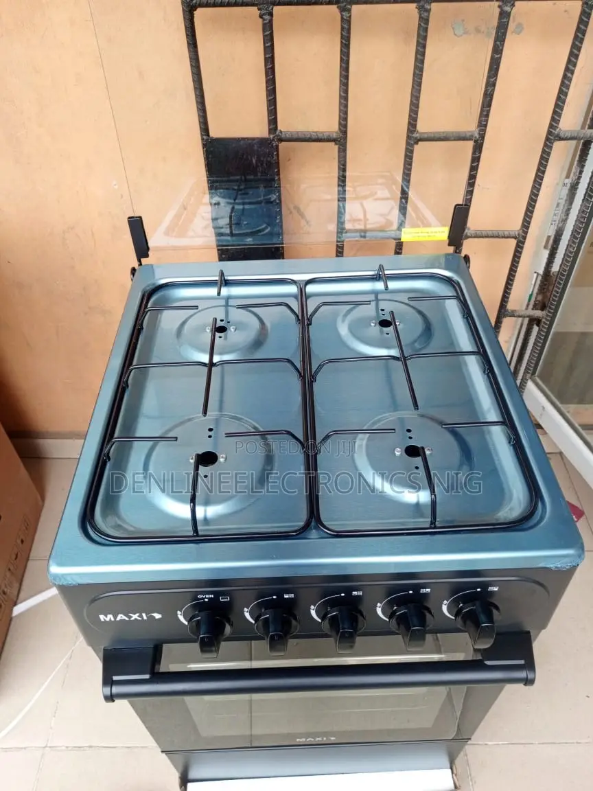 Brand New Maxi 50 by 50, 4 Burners Standing Gas Cooker With Oven