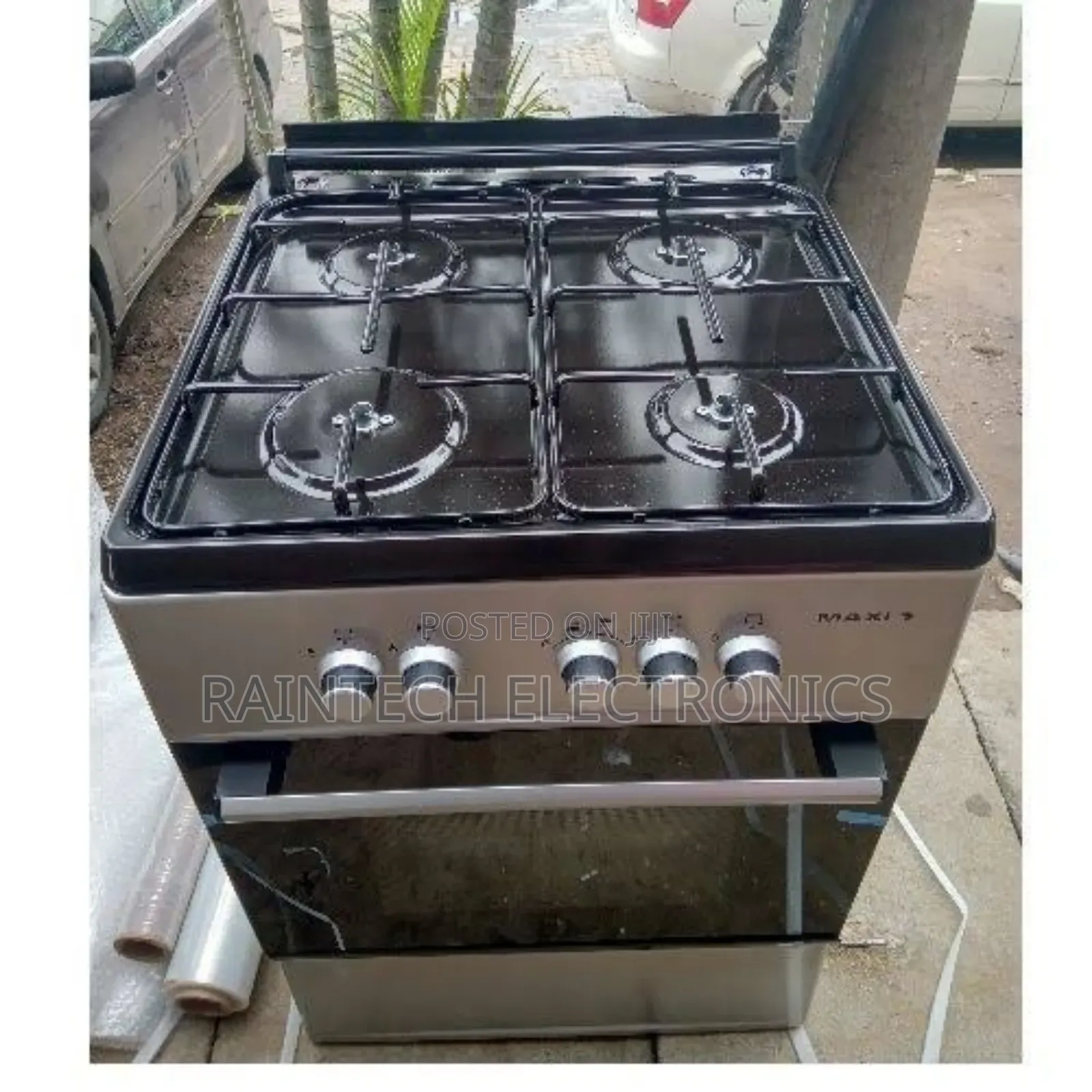 Maxi Standing Gas Cooker 50by50 , 4 Burners and Oven