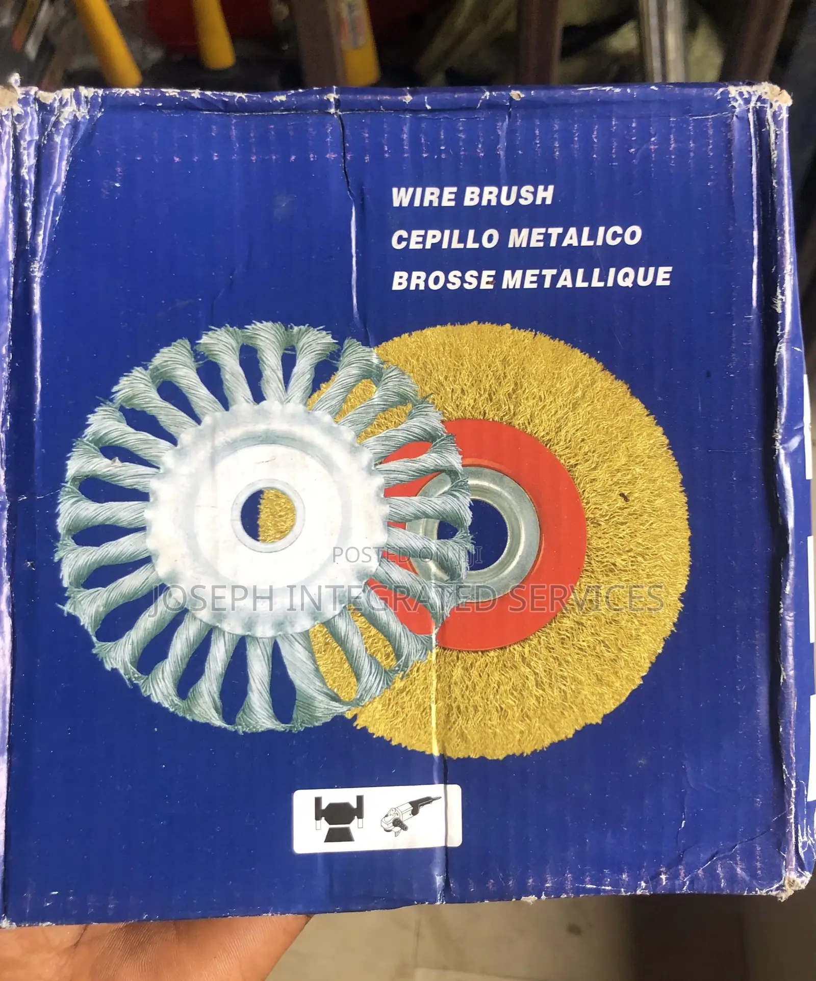 Knotted Wire Wheel Brush 7” (Hard)