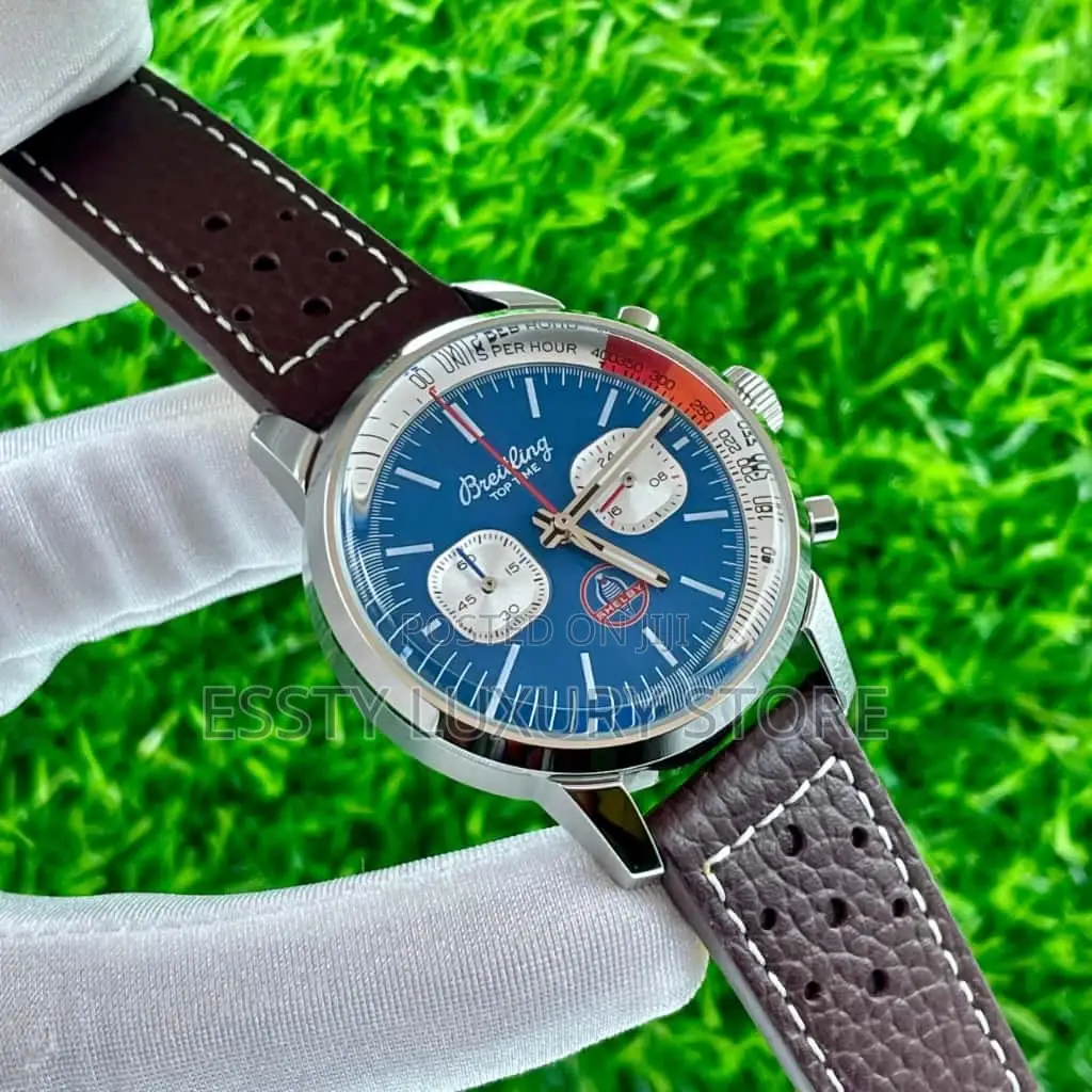 High Quality Luxury Breitling Leather Wristwatch