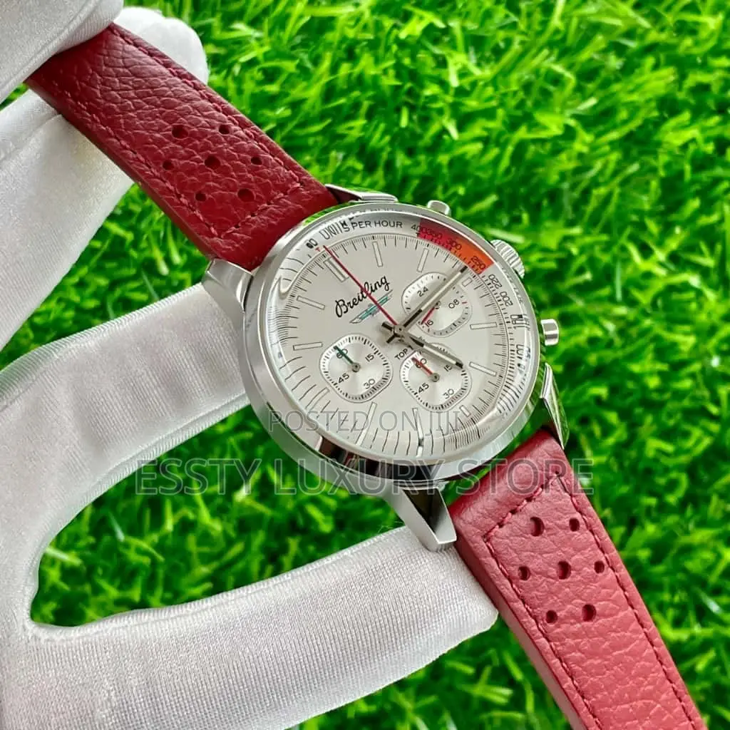 High Quality Luxury Breitling Leather Wristwatch