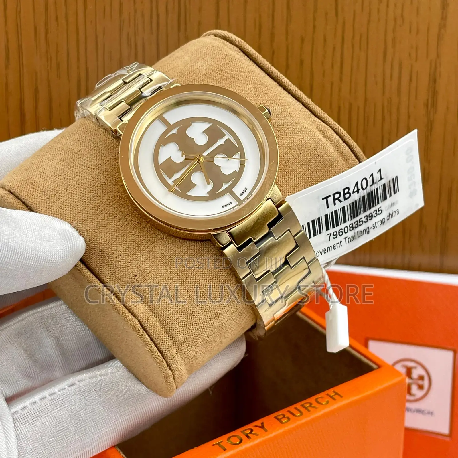 Tory Burch Quality Luxury Ladies Chain Strap Wristwatch