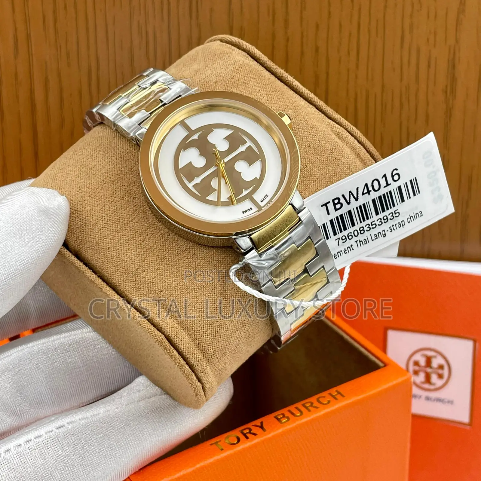 Tory Burch Quality Luxury Ladies Chain Strap Wristwatch