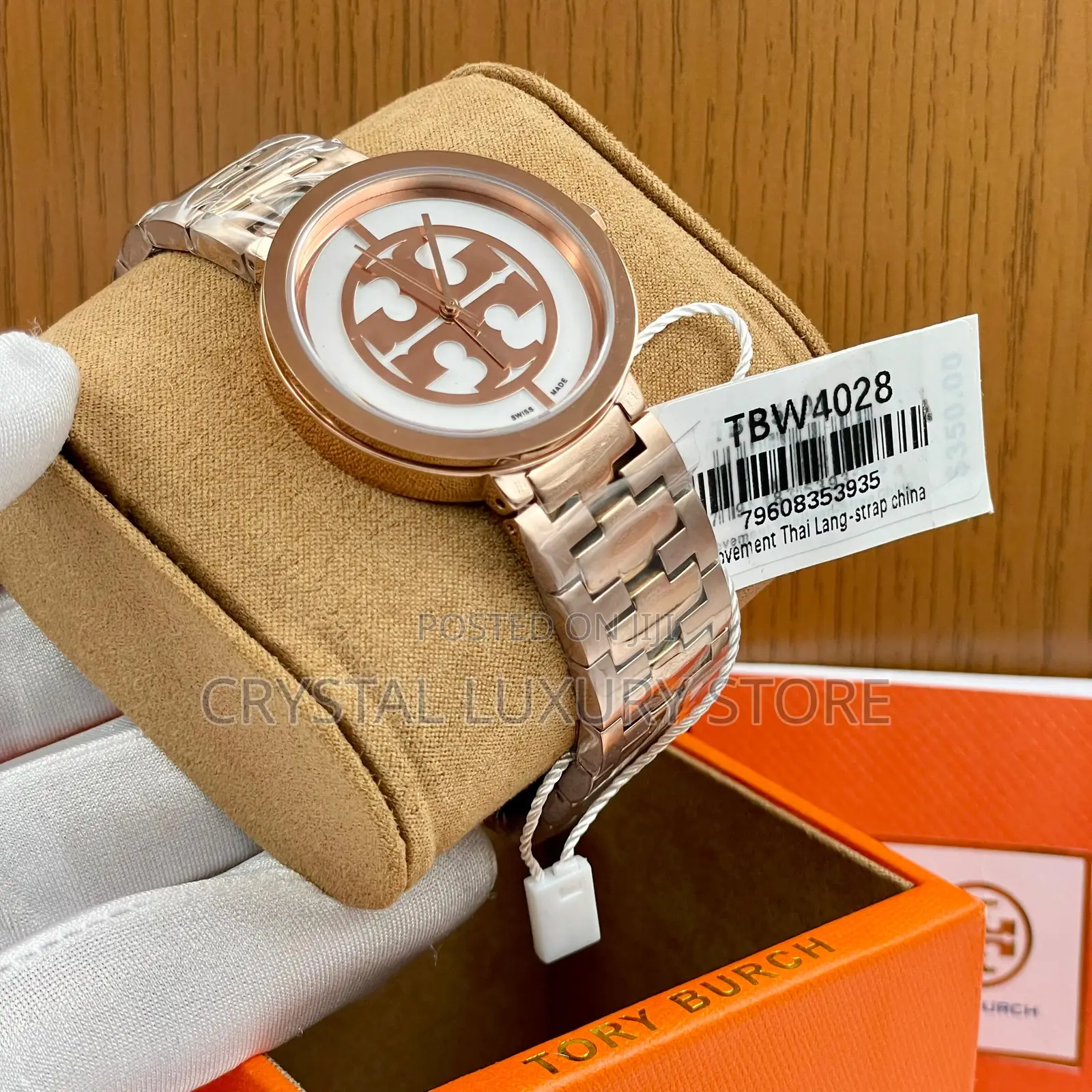 Tory Burch Quality Luxury Ladies Chain Strap Wristwatch