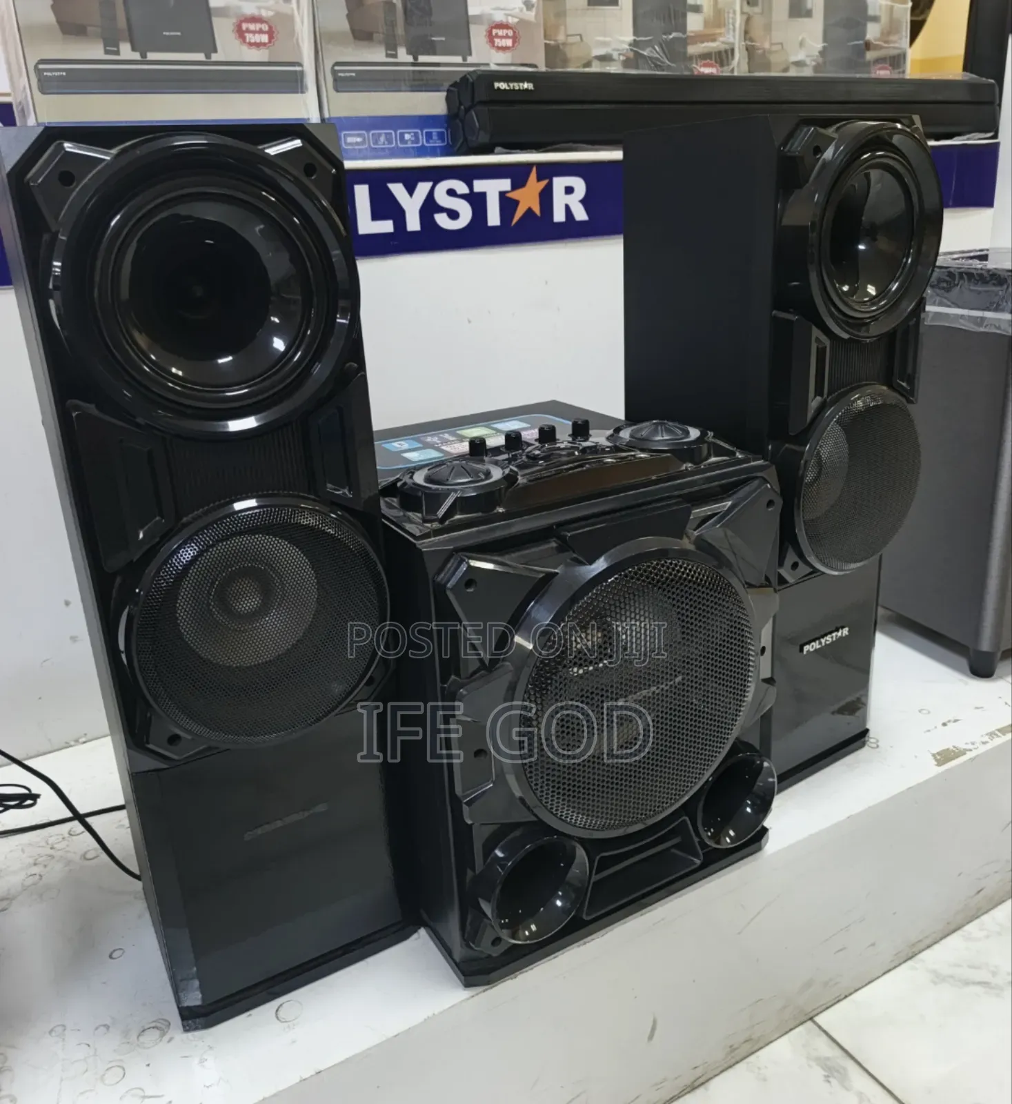 Original Polystar 2025 Model 25000watts Home Theater System Bluetooth