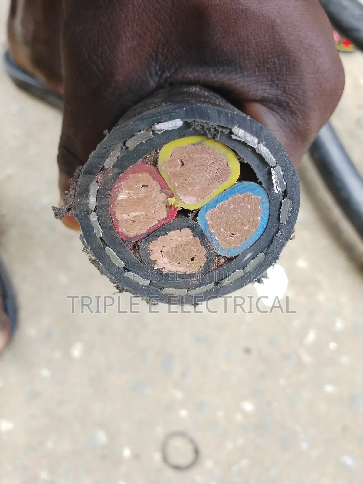 35mm 4core Armoured Cable Pure Copper (Cable Metal)