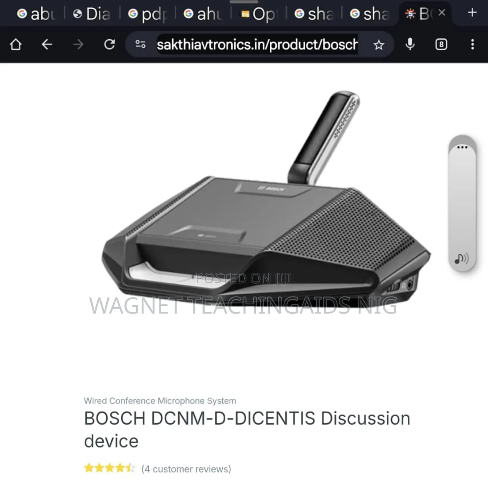 Bosch Dcnm-wde Wireless Discussion With Touchscreen Dicentis