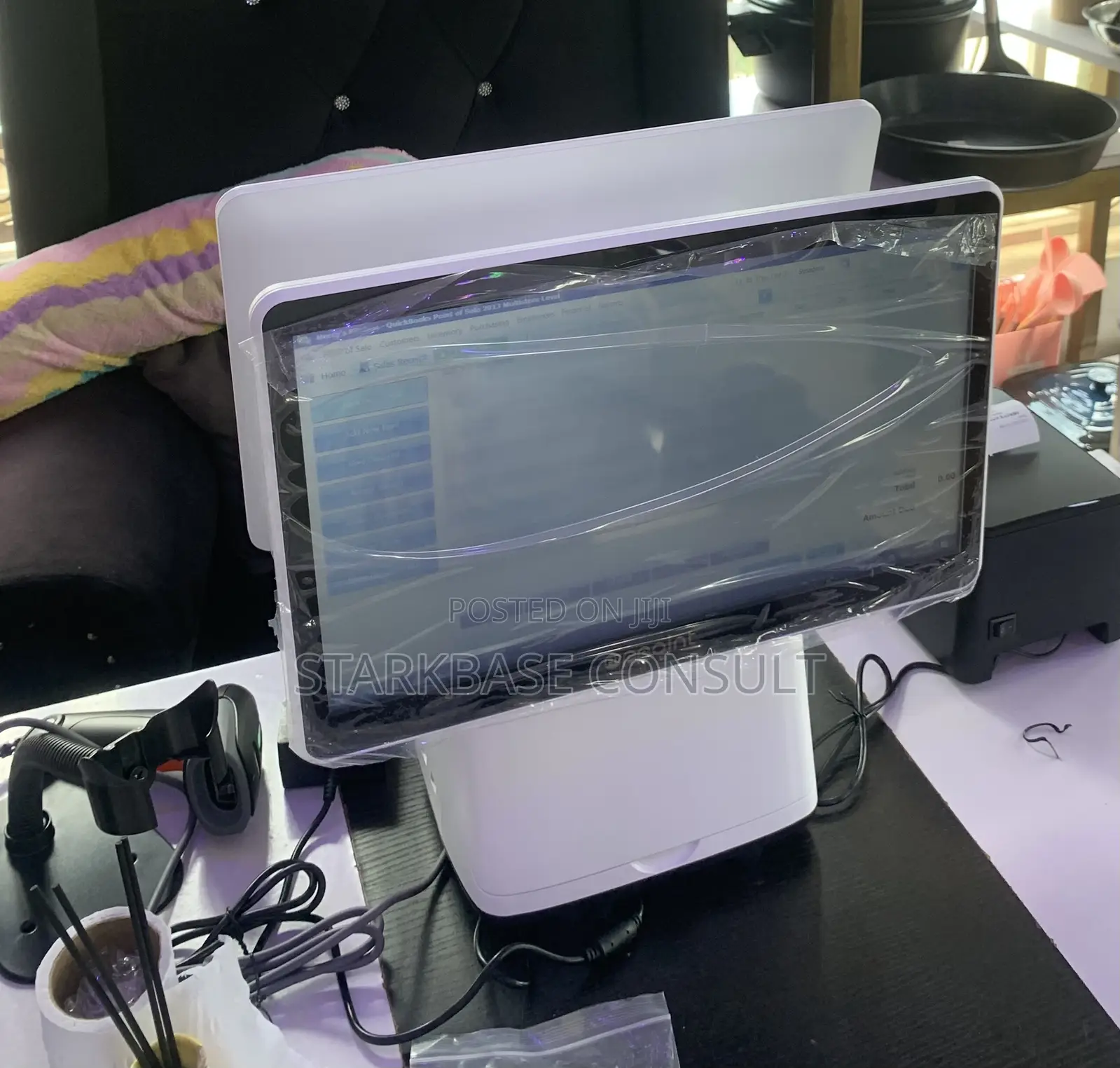 Point Of Sale Software With System And Accessories Setup